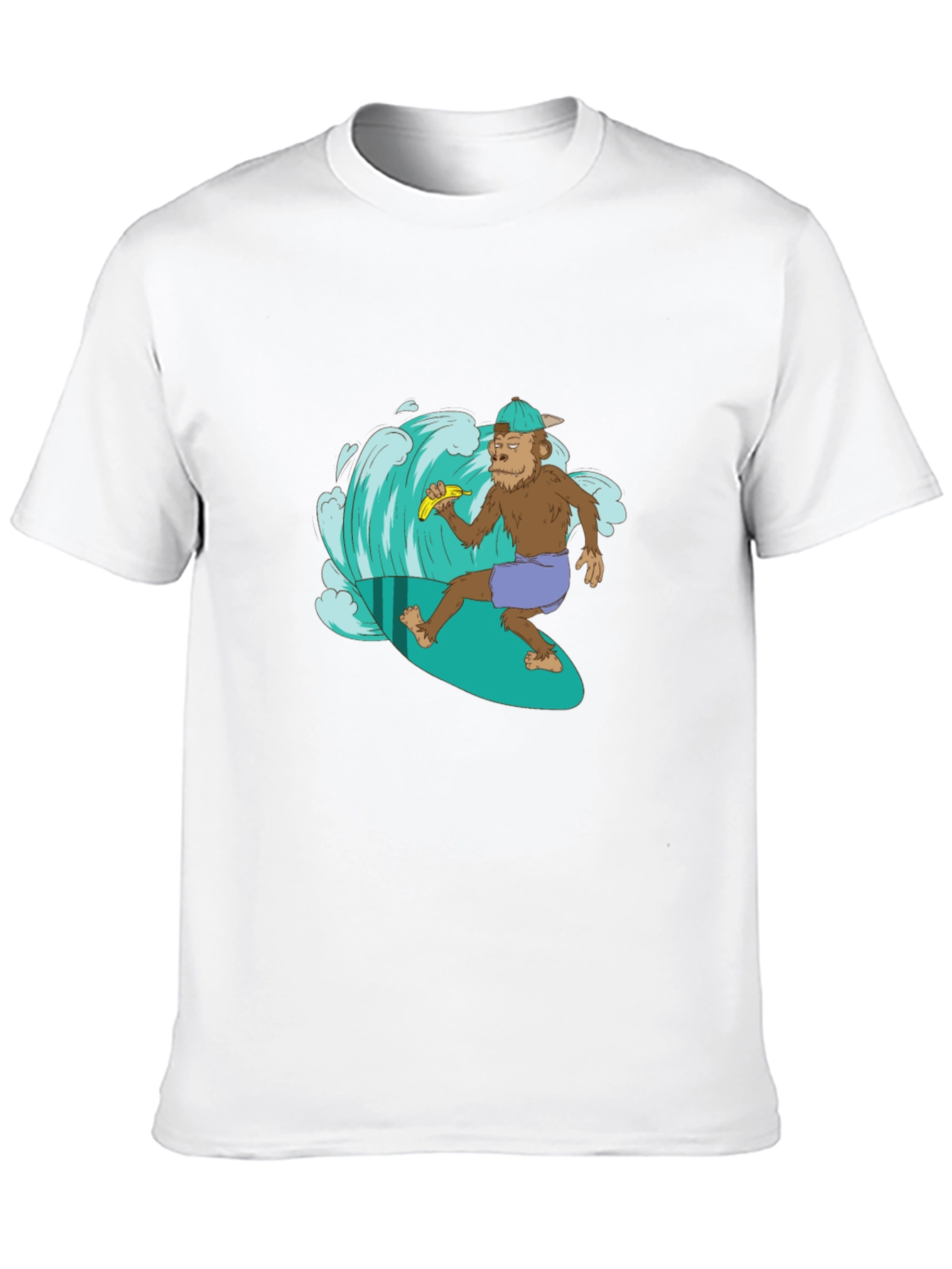 Surfing Monkey Graphic T-Shirt