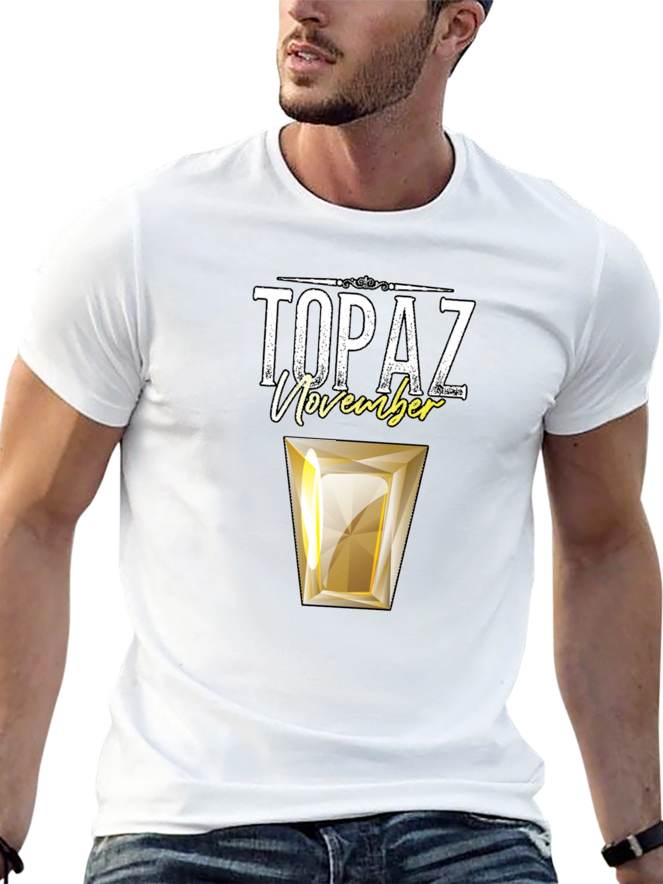Topaz November Birthstone Graphic T-Shirt