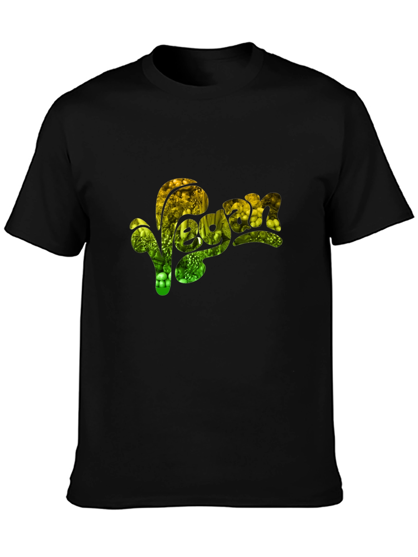 Vegan Graphic T-Shirt - Black