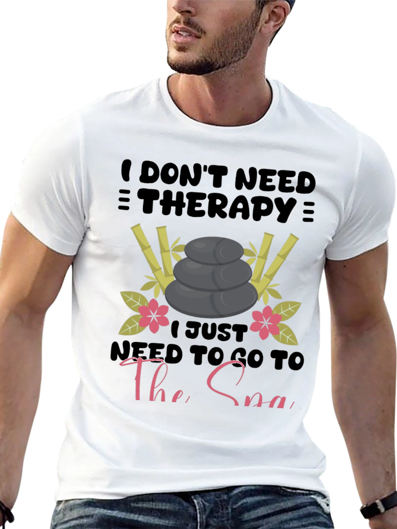 Spa Therapy Graphic T-Shirt - Relax & Unwind