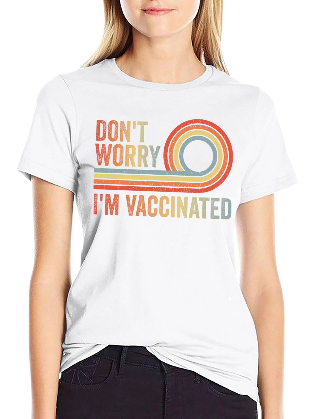 Dont Worry Im Vaccinated Retro T-Shirt