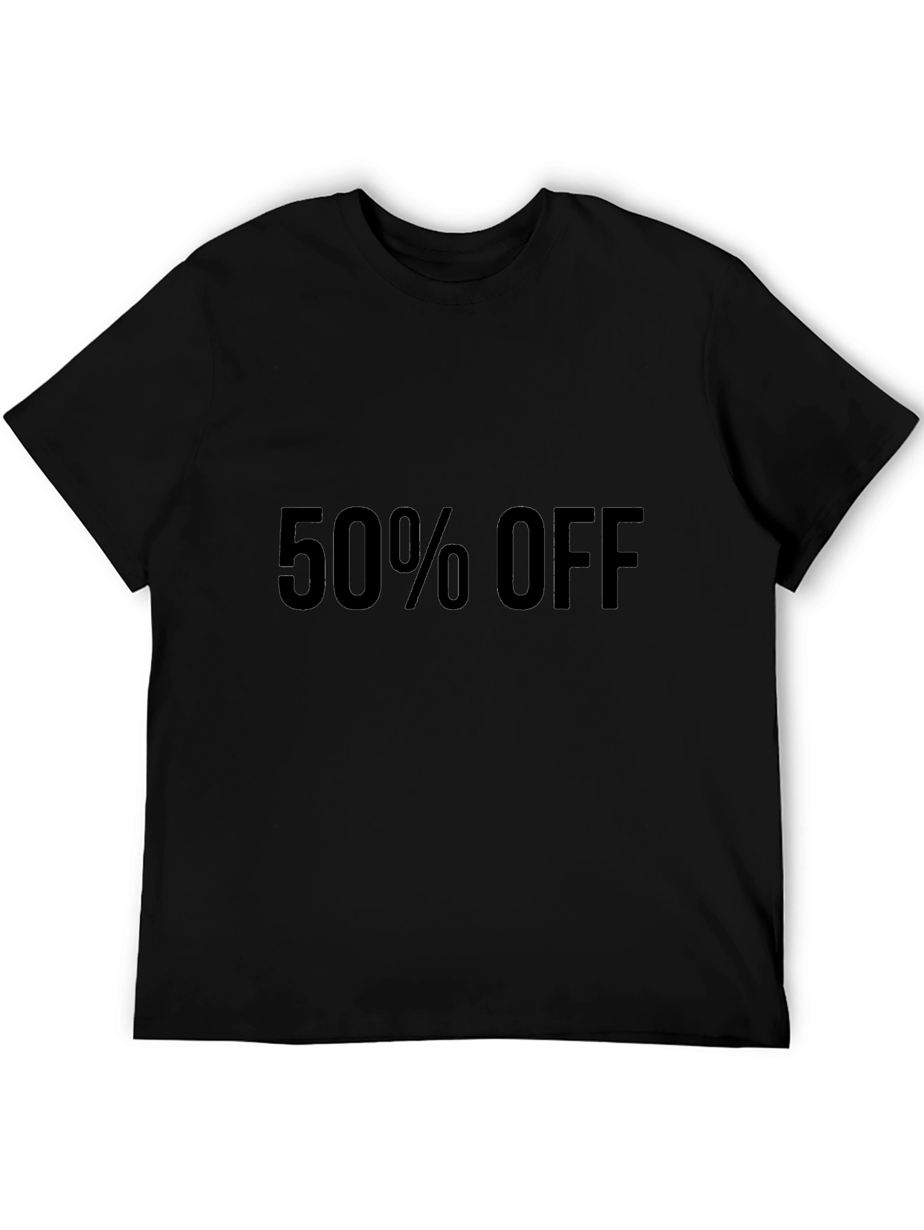 50% Off Black T-Shirt