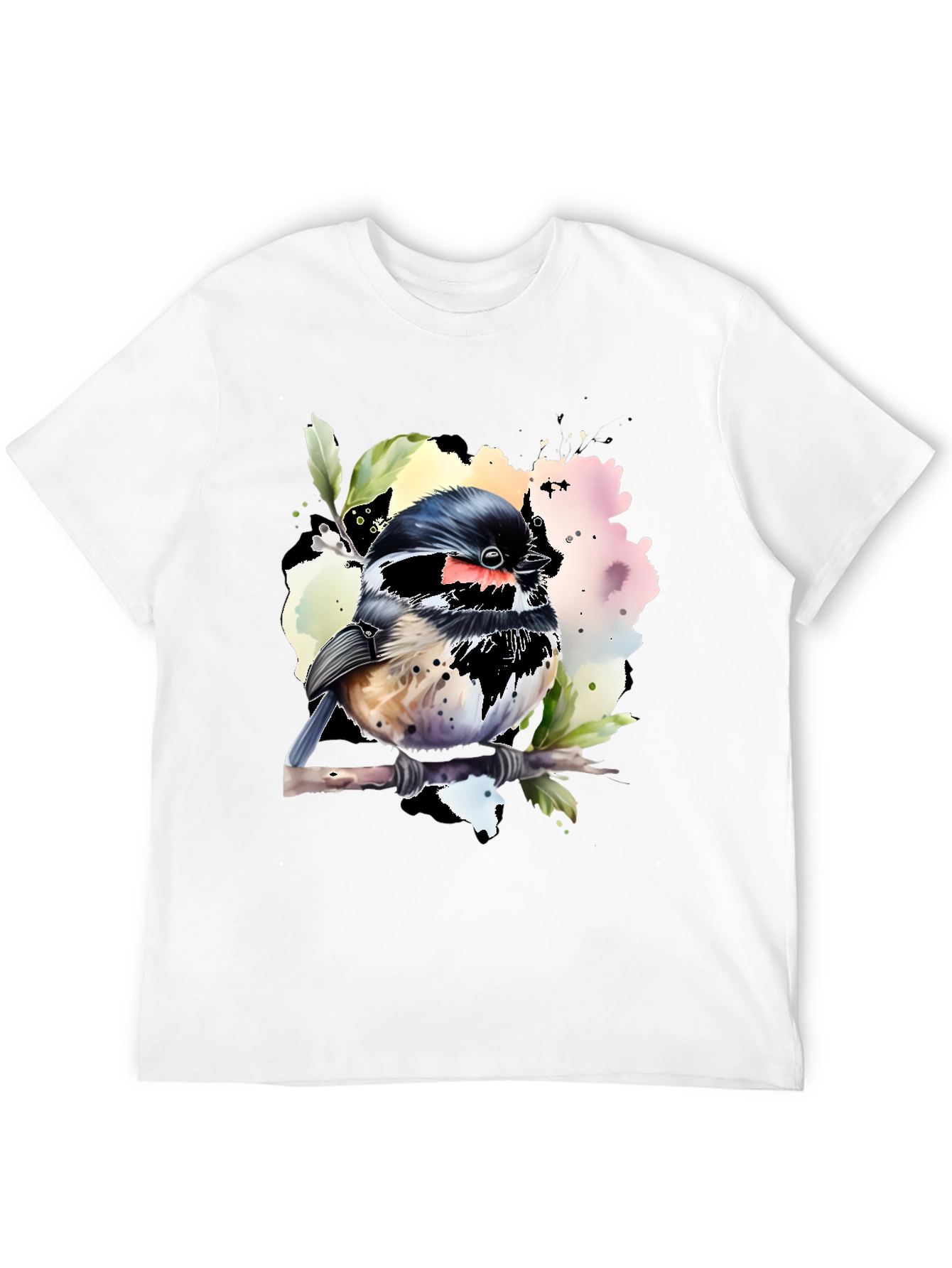 Bird Watercolor Graphic T-Shirt