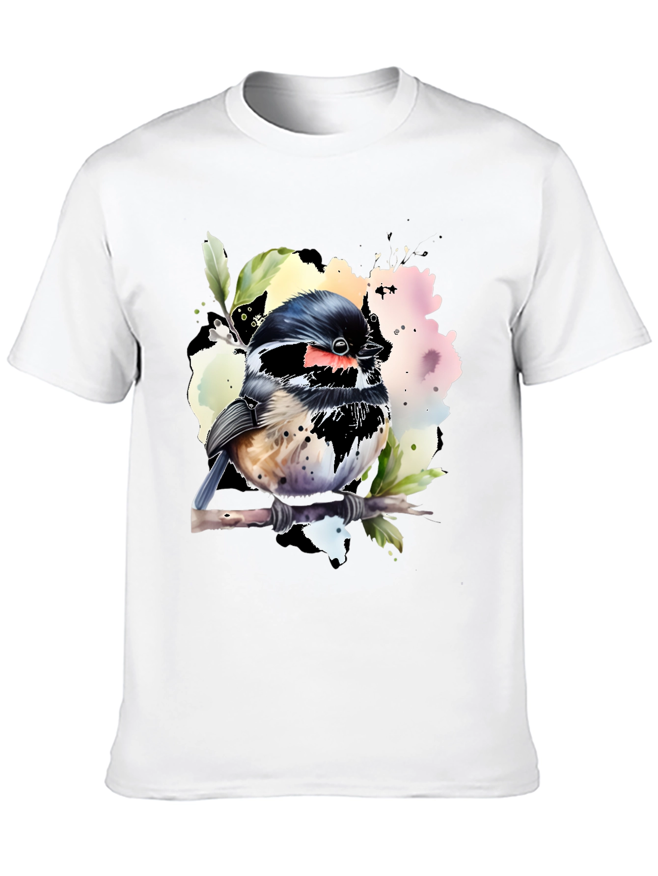 Bird Watercolor Graphic T-Shirt