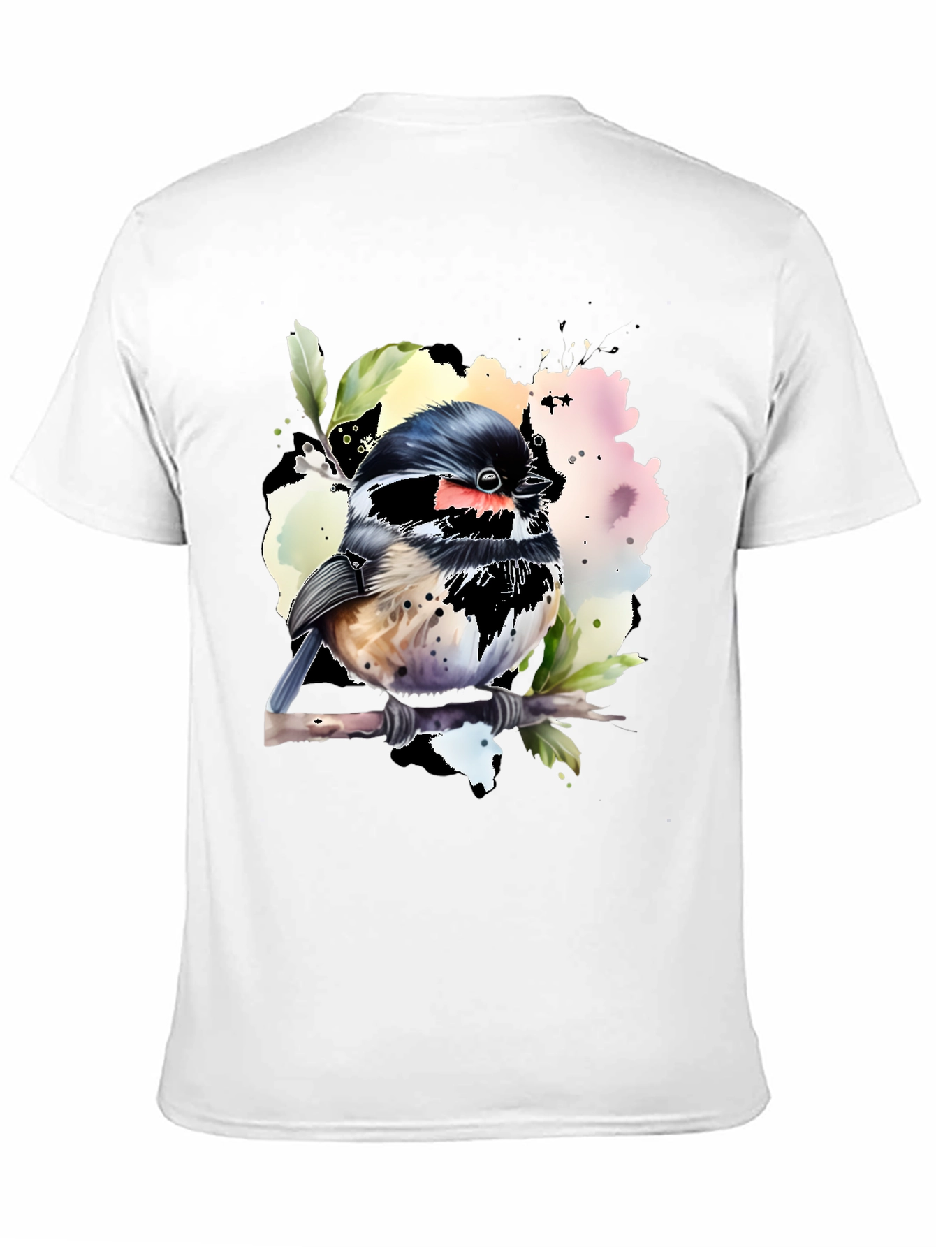 Bird Watercolor Graphic T-Shirt