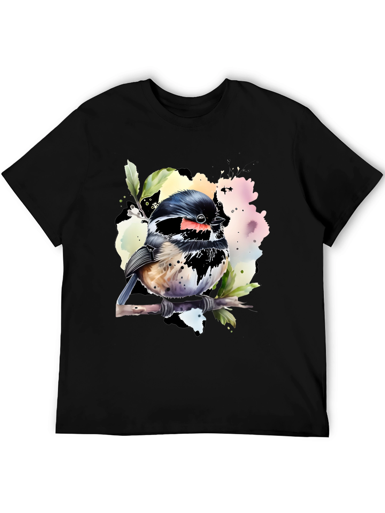 Bird Watercolor Graphic T-Shirt