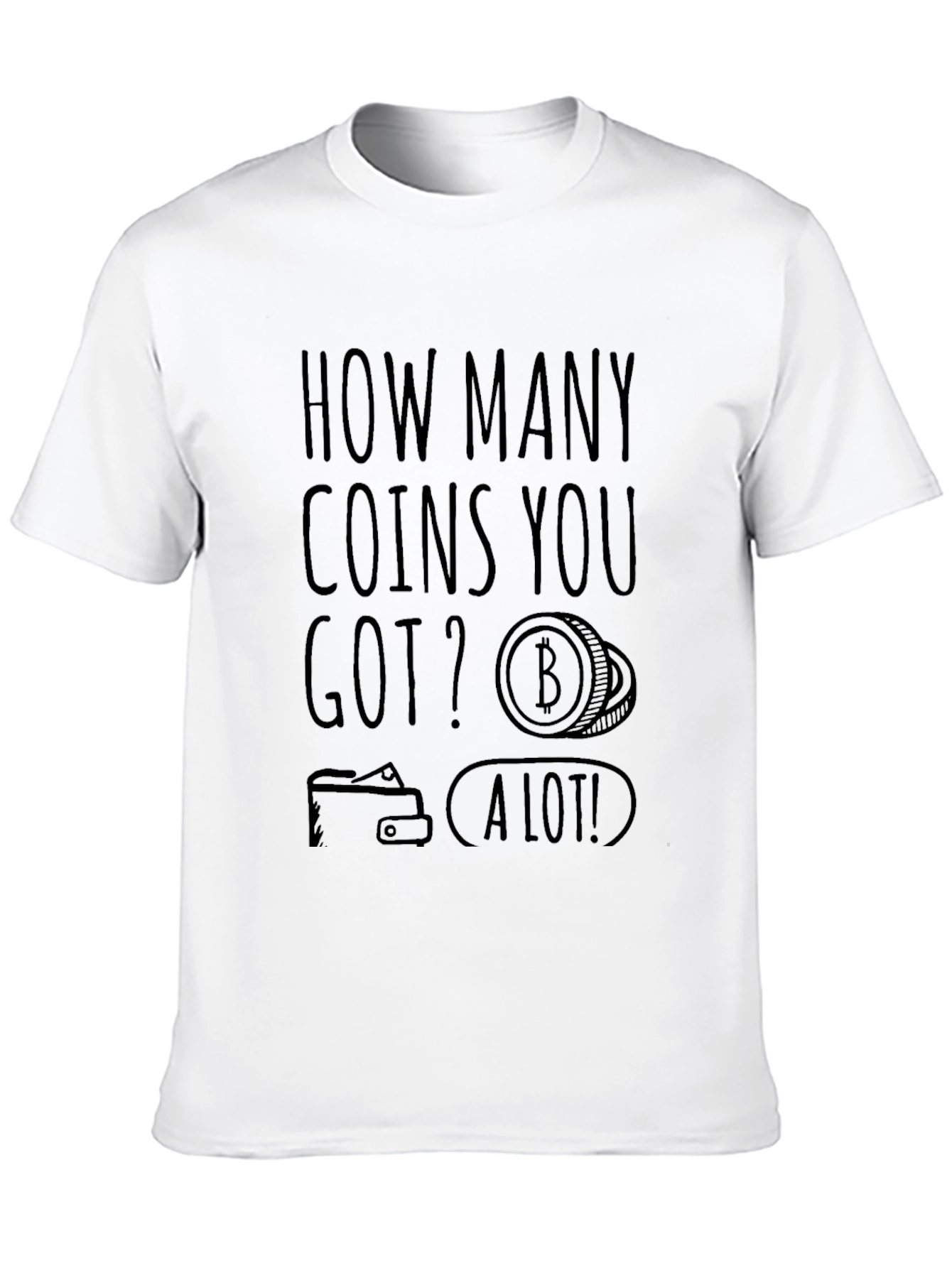 Bitcoin Enthusiast Black T-Shirt - How Many Coins?