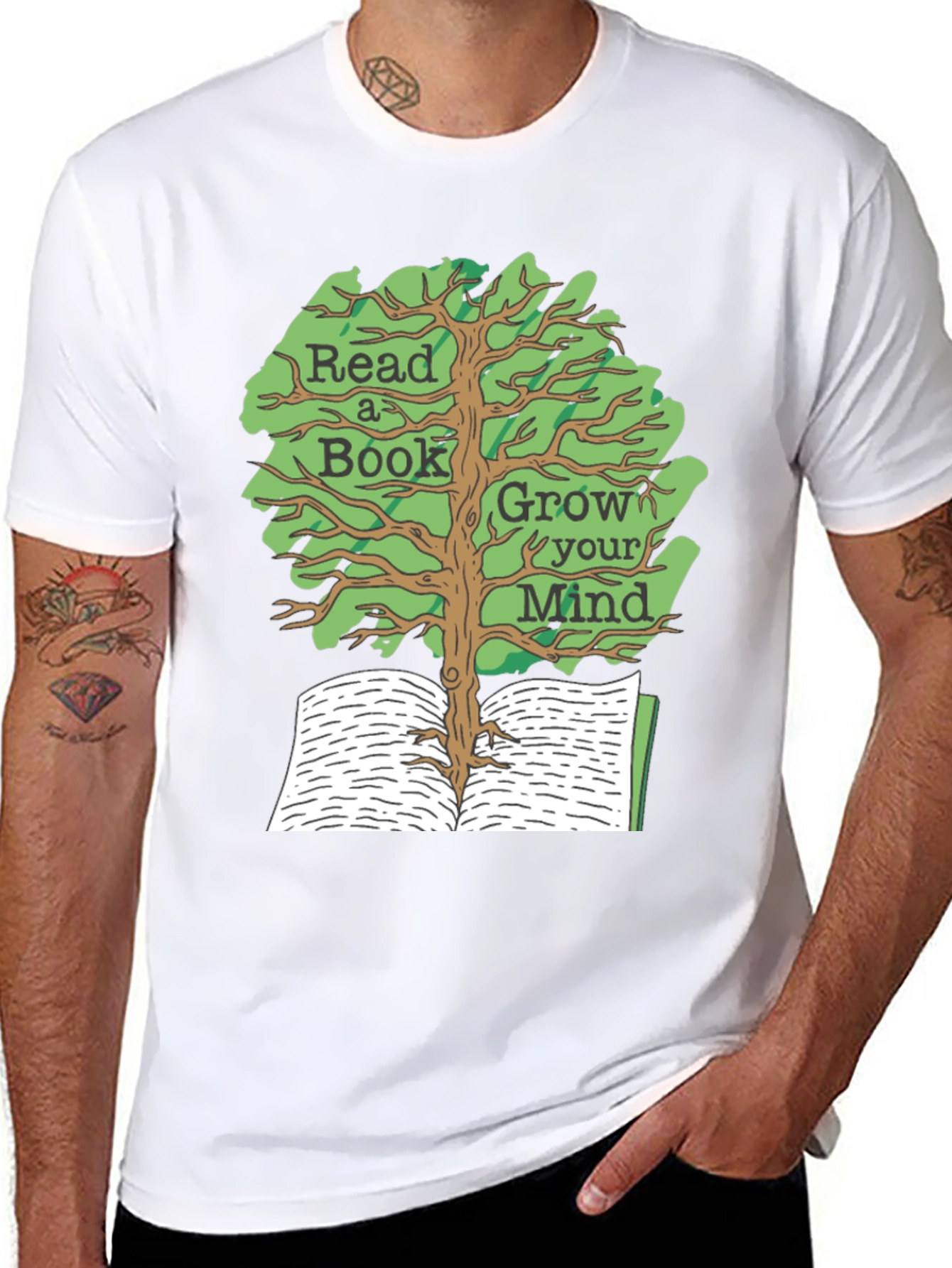Read A Book Grow Your Mind Graphic Tee