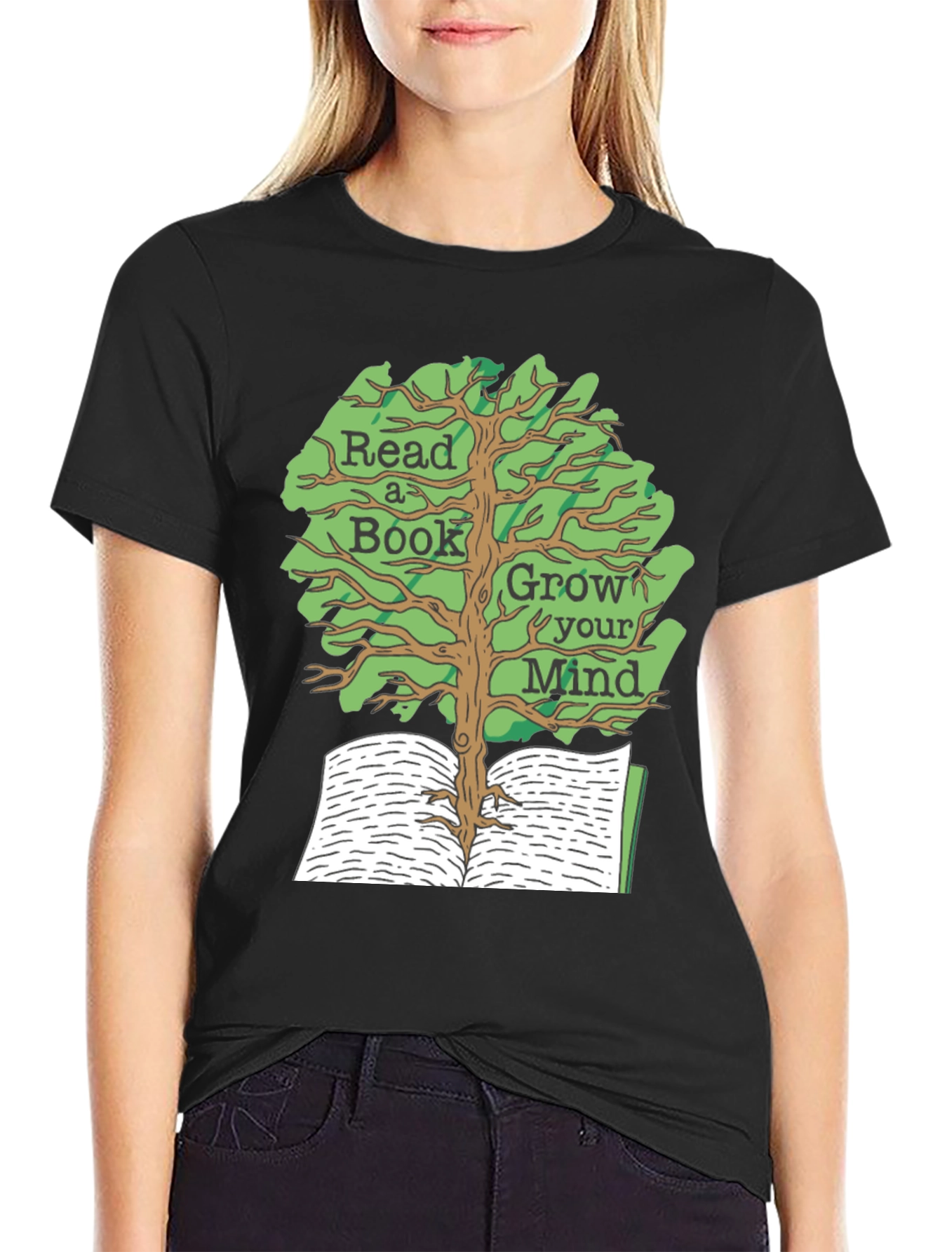 Read A Book Grow Your Mind Graphic Tee