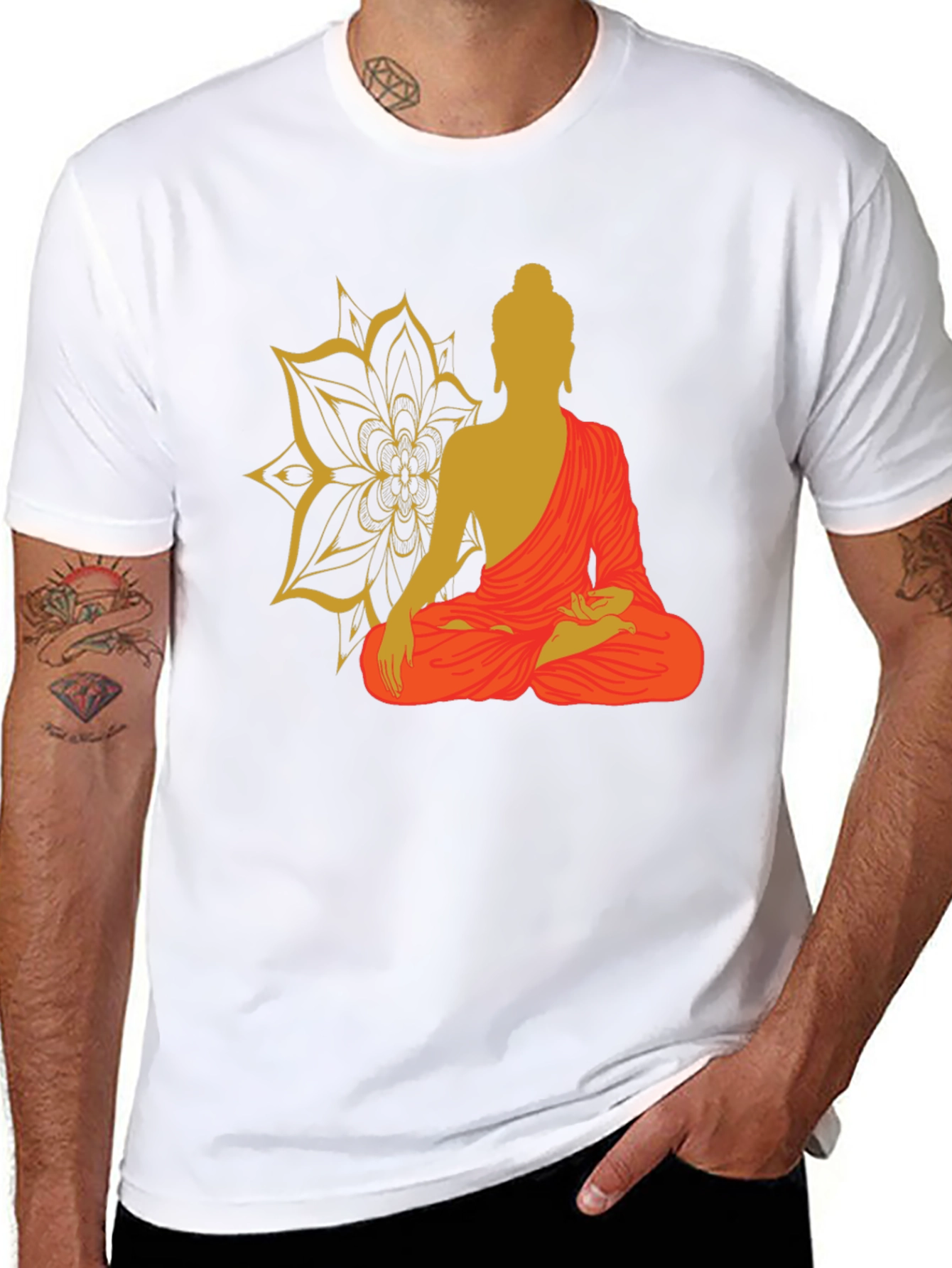 Buddha Graphic Tee - Mens Black T-Shirt