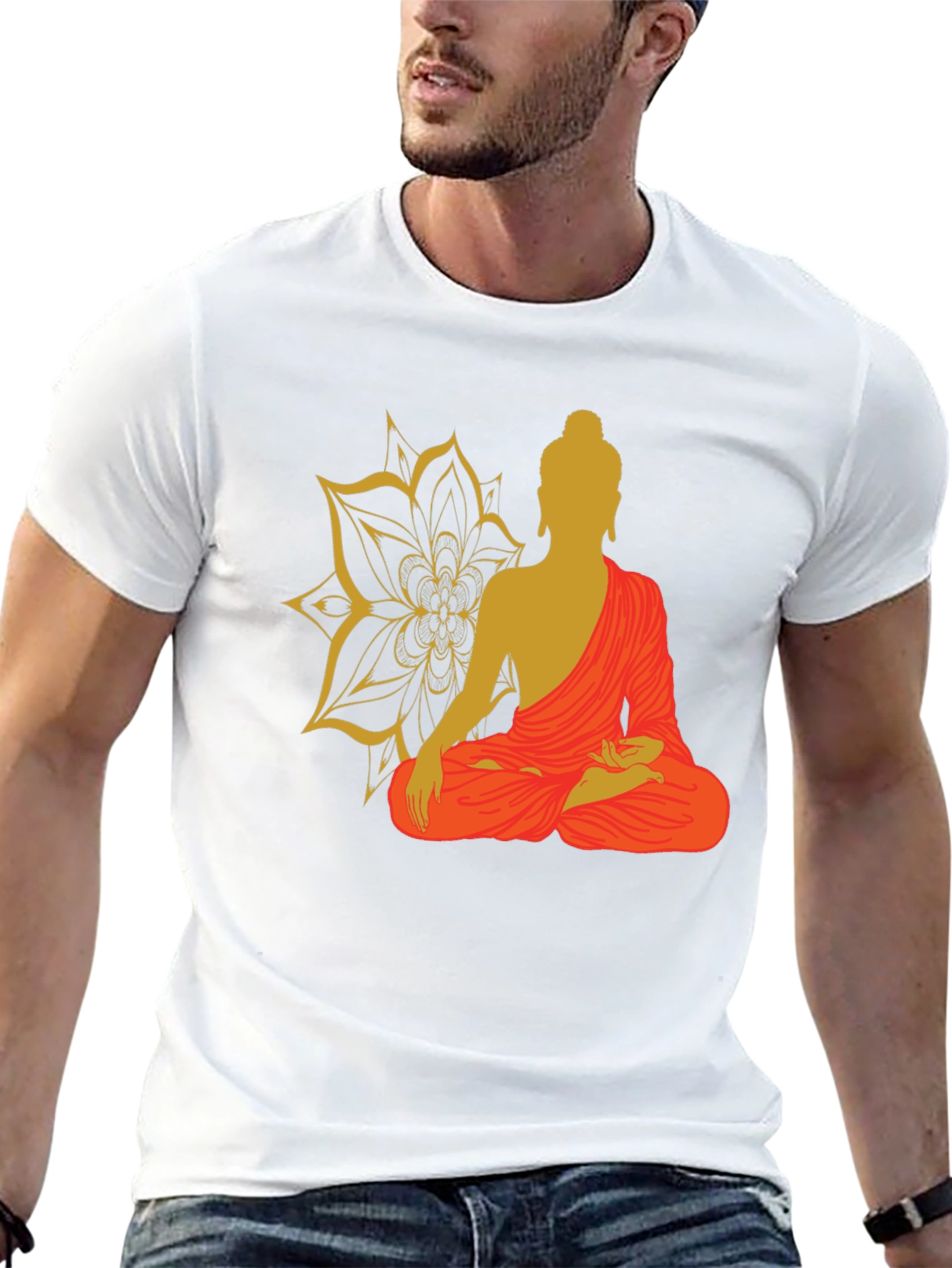Buddha Graphic Tee - Mens Black T-Shirt