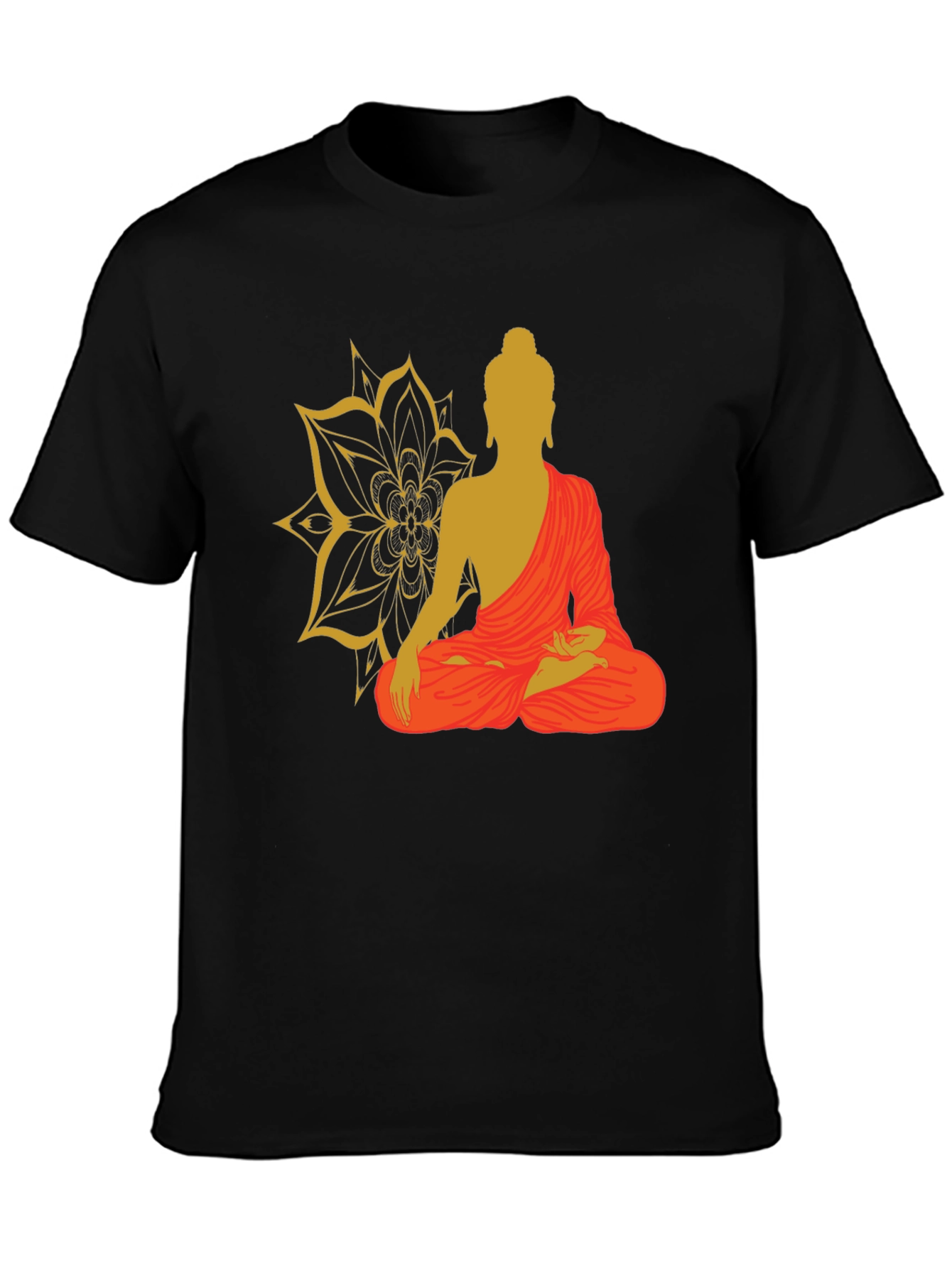Buddha Graphic Tee - Mens Black T-Shirt