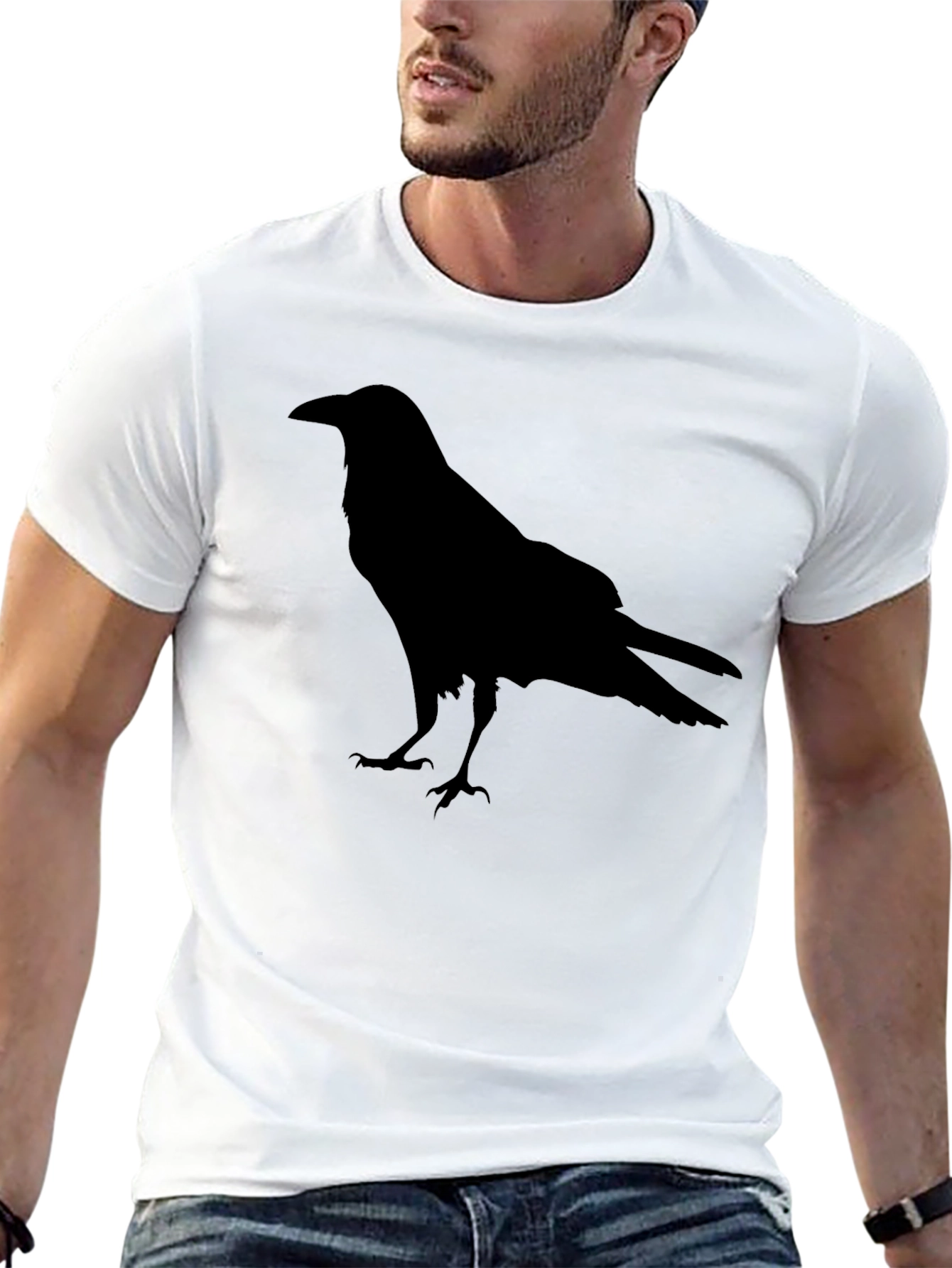Raven Graphic Tee - Mens Black Crow T-Shirt
