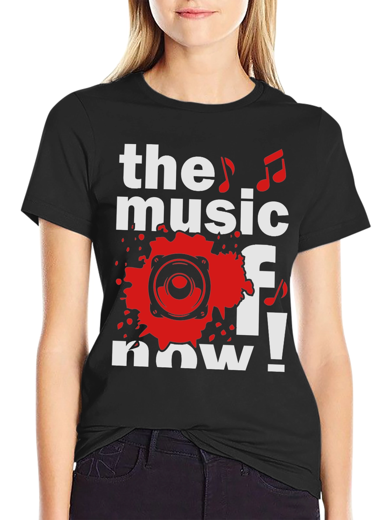The Music of Now Black Graphic Tee