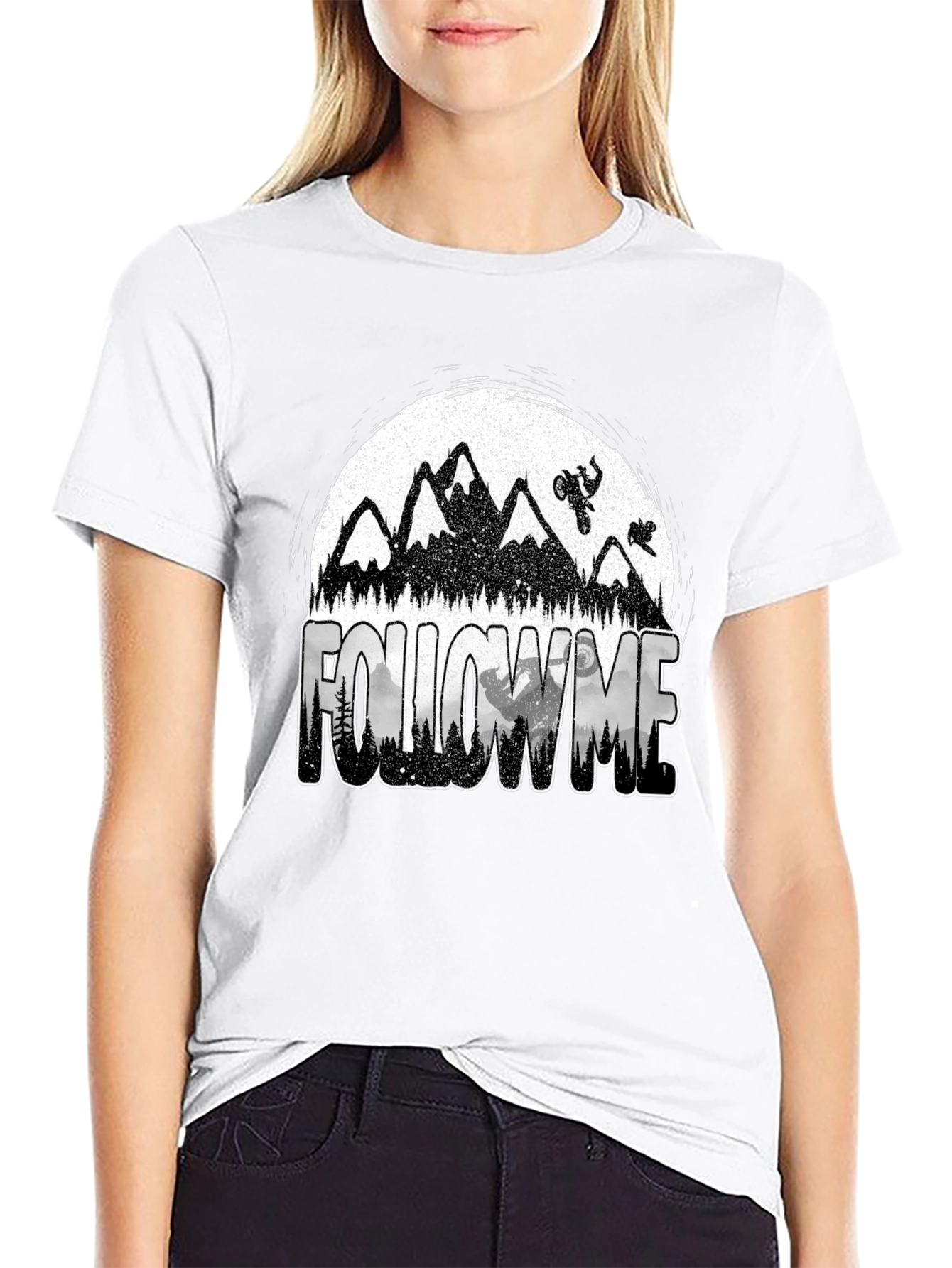 Follow Me Mountain Bike Graphic T-Shirt