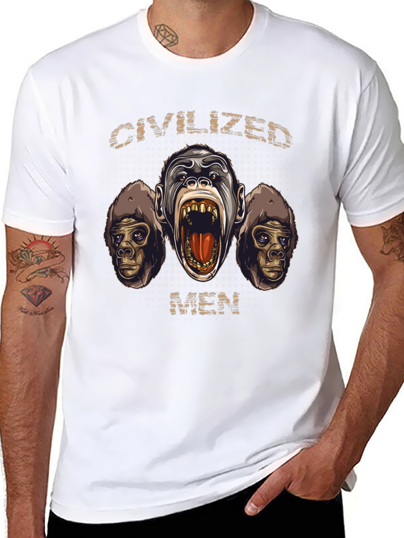 Civilized Men Graphic T-Shirt