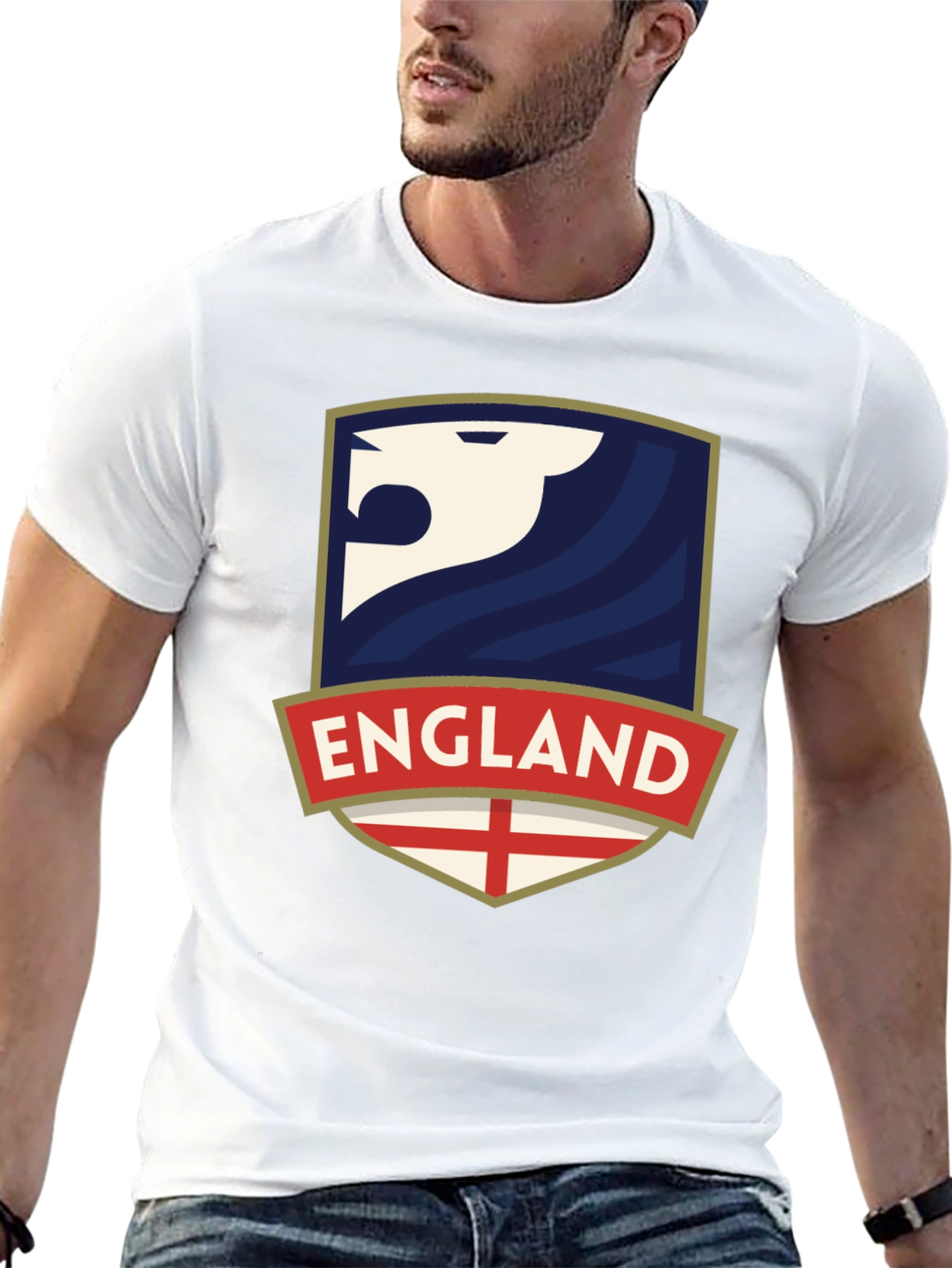 England Lion Crest Graphic T-Shirt