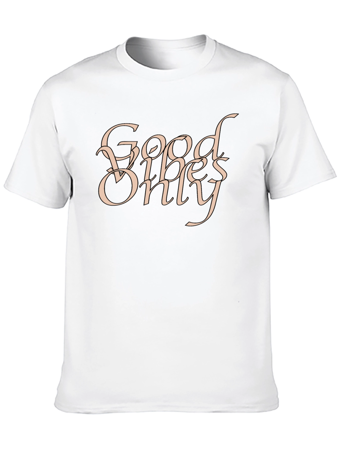 Good Vibes Only Graphic Black T-Shirt