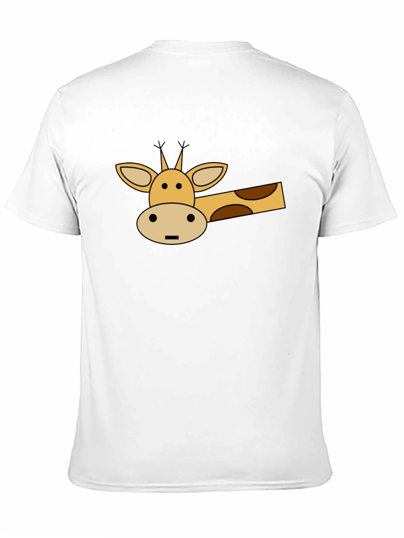 Cartoon Giraffe Graphic T-Shirt