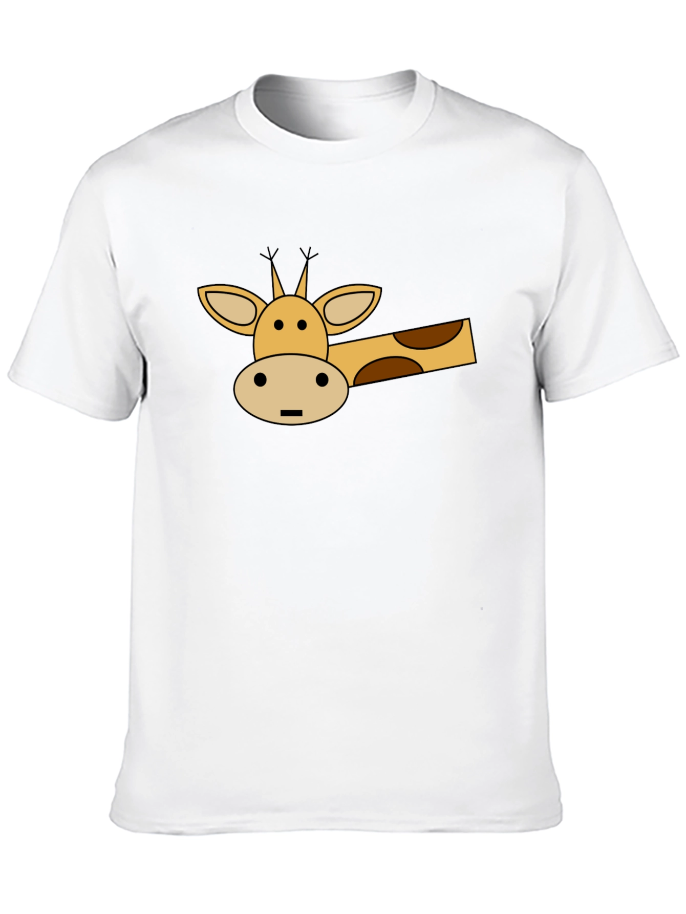 Cartoon Giraffe Graphic T-Shirt