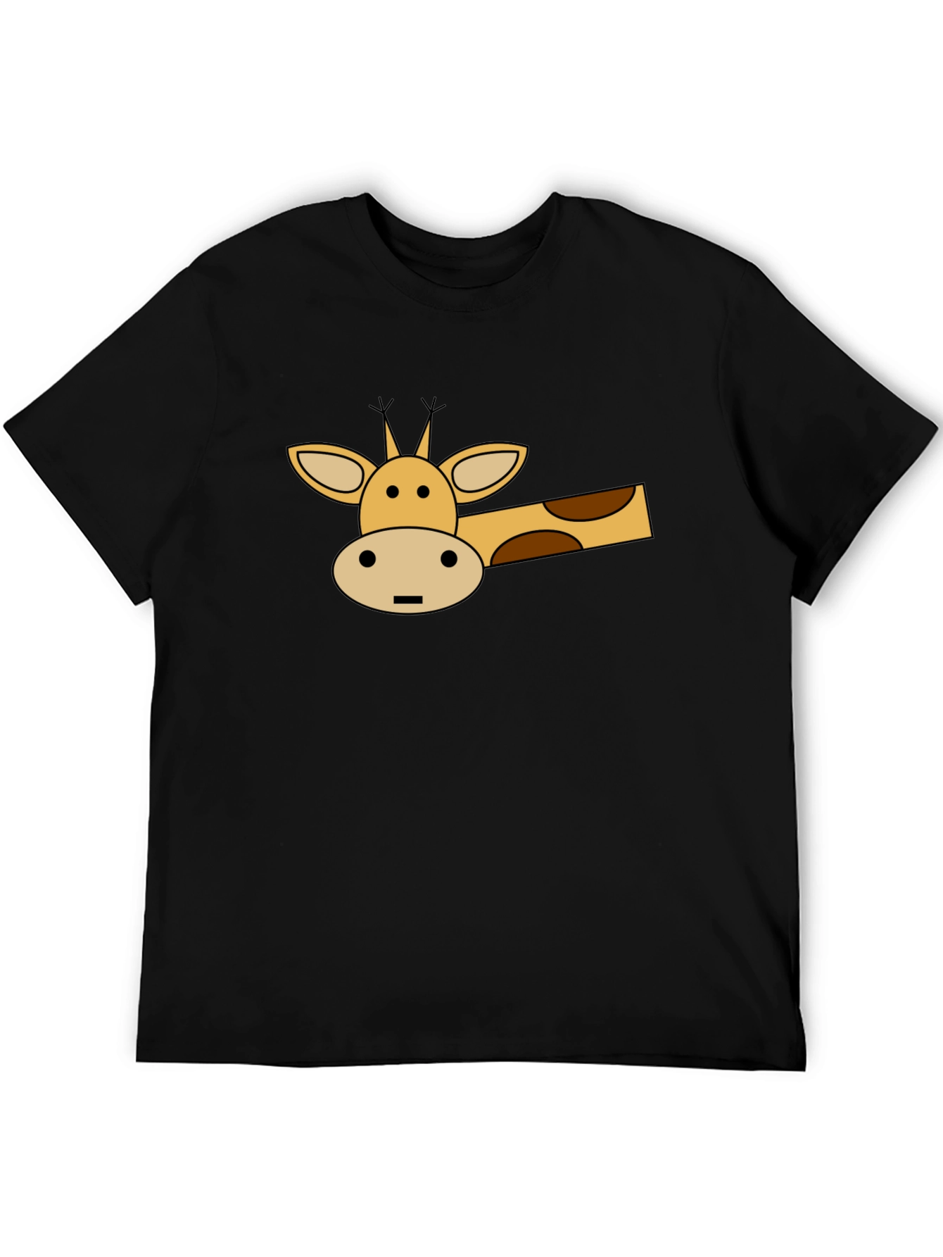 Cartoon Giraffe Graphic T-Shirt