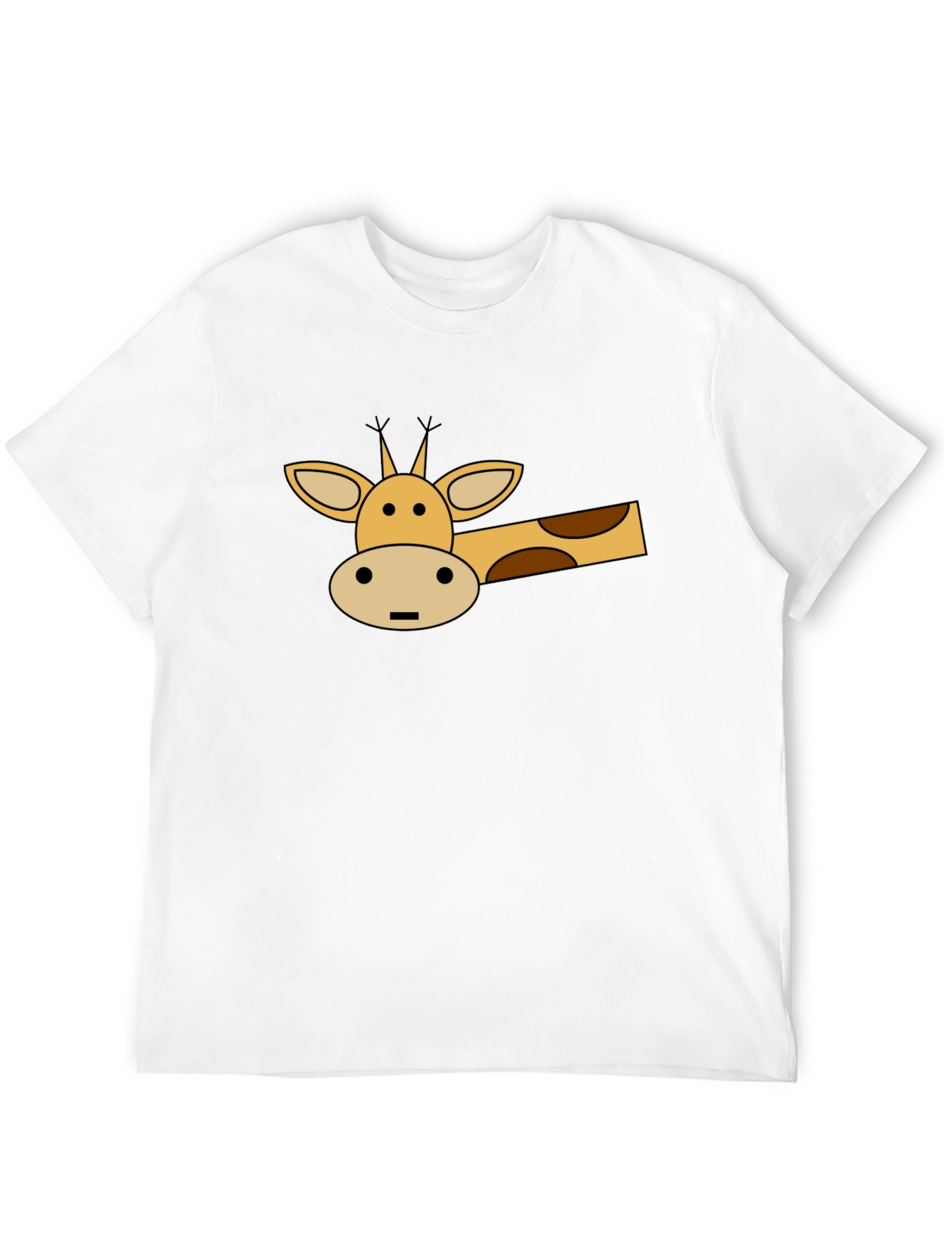 Cartoon Giraffe Graphic T-Shirt
