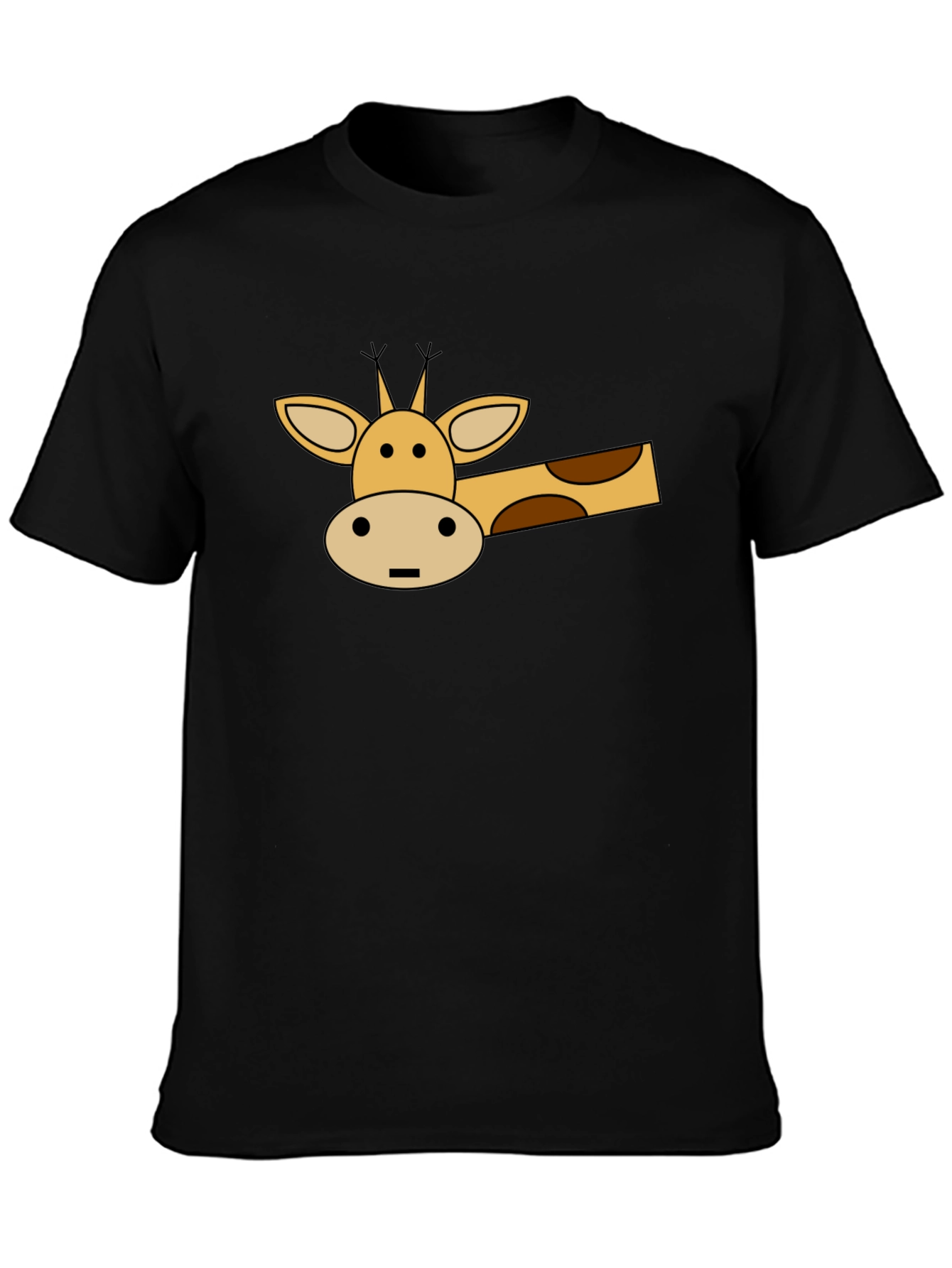 Cartoon Giraffe Graphic T-Shirt