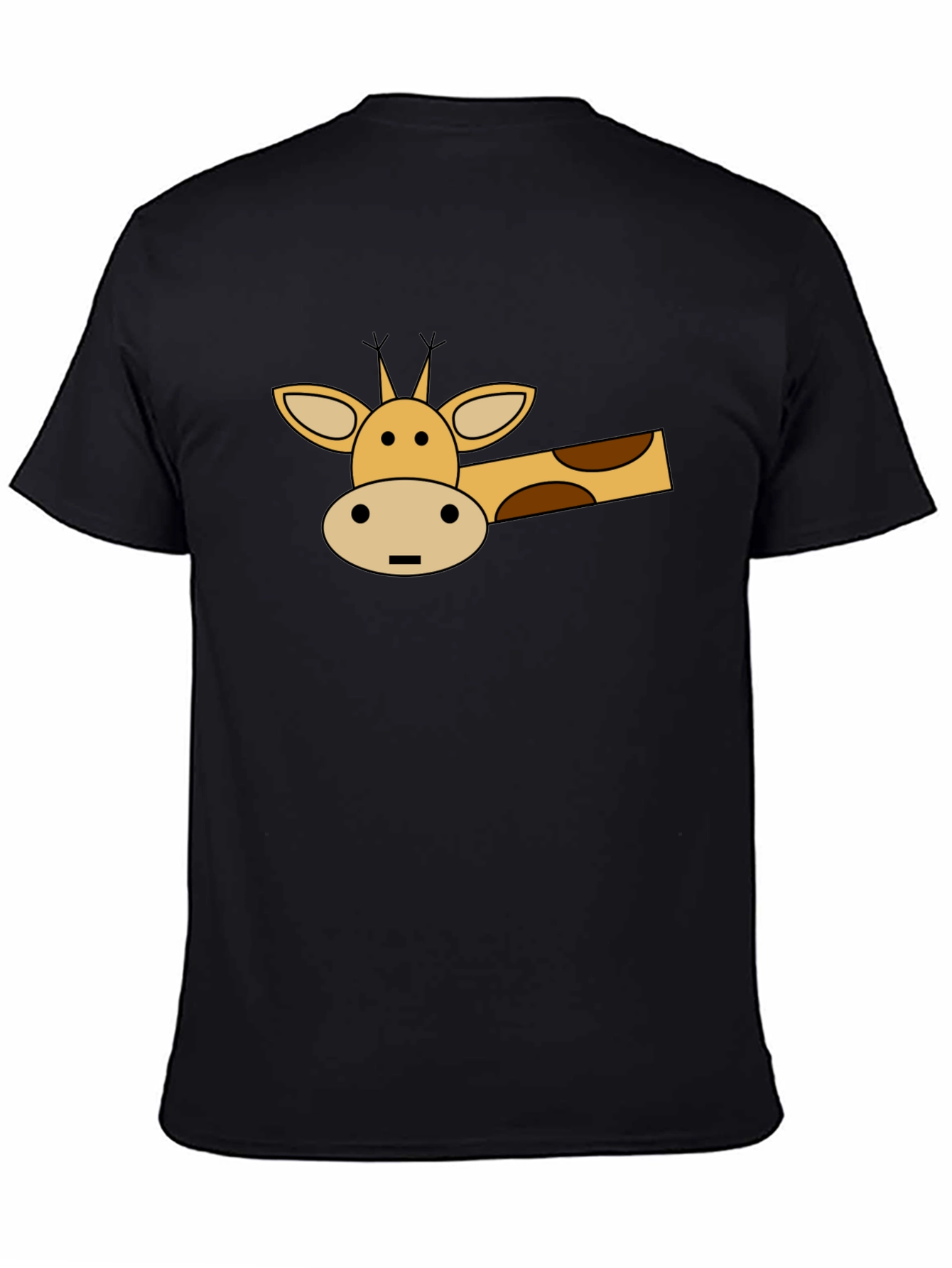 Cartoon Giraffe Graphic T-Shirt