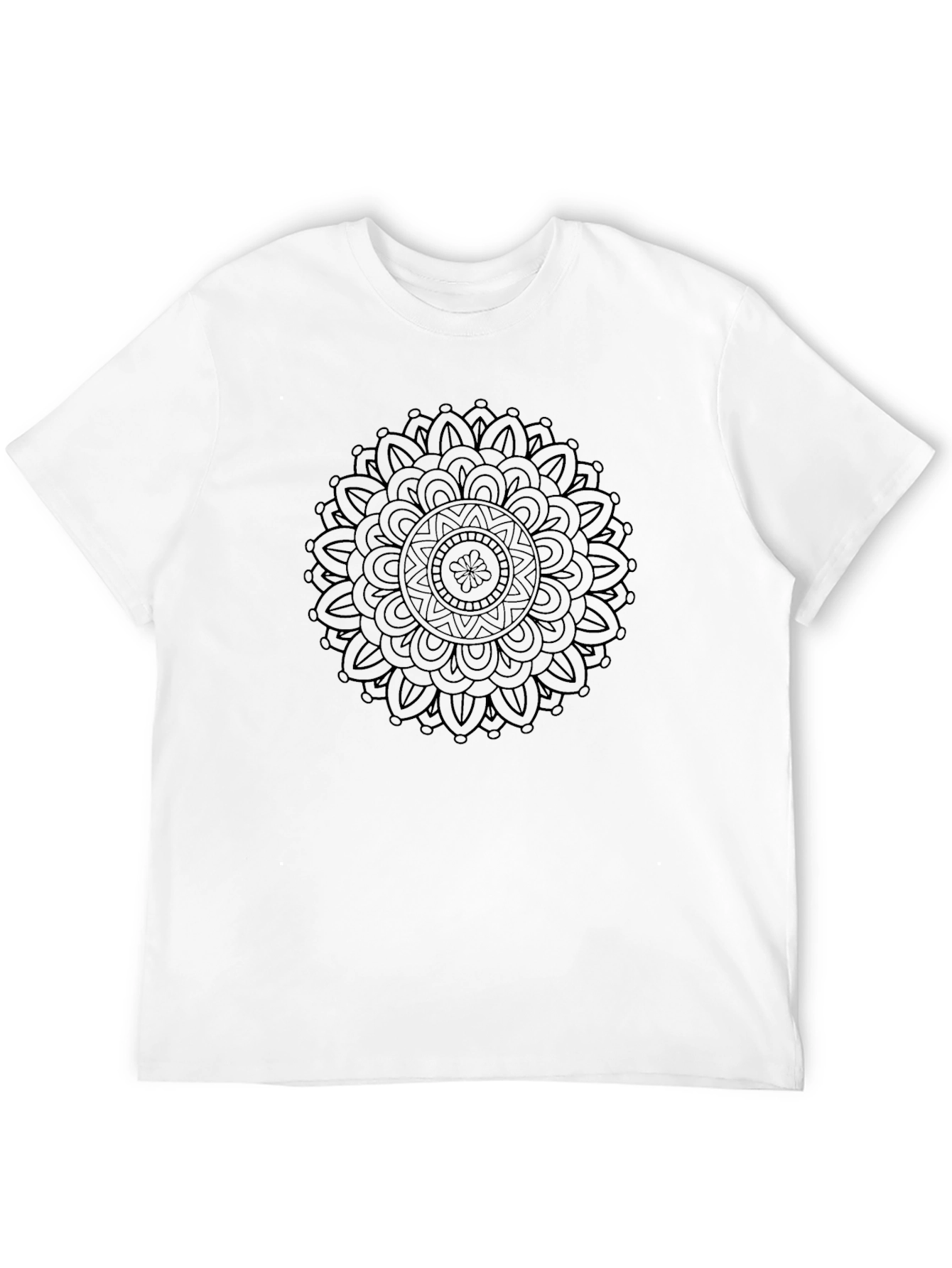 Black Mandala T-Shirt - Artistic Graphic Tee