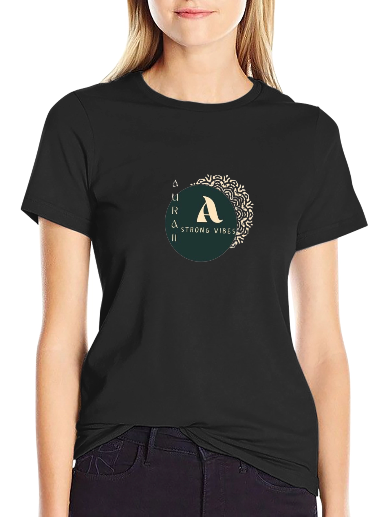 Aura Strong Vibes Graphic T-Shirt
