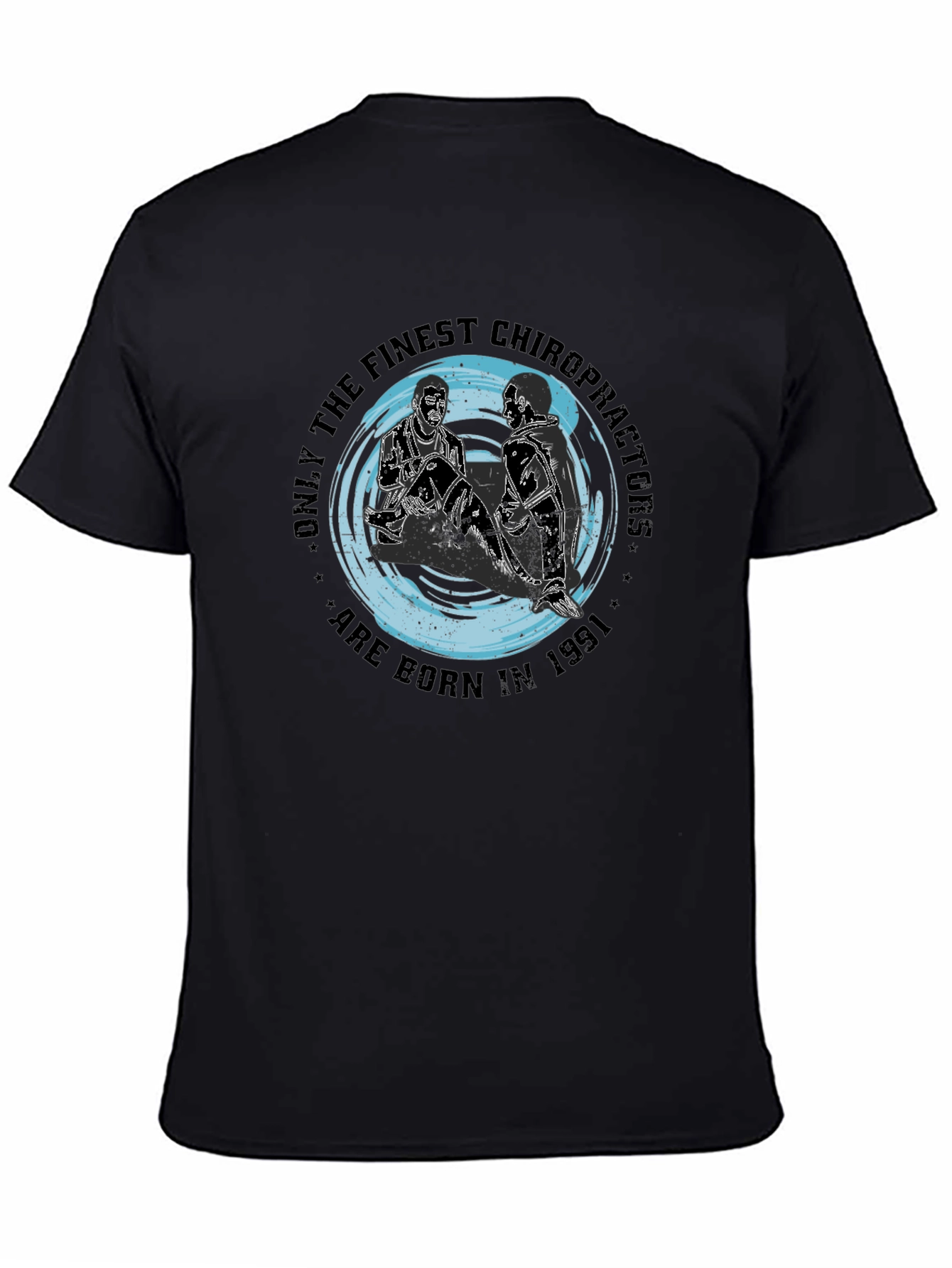 Finest Chiropractor 1991 Black T-Shirt