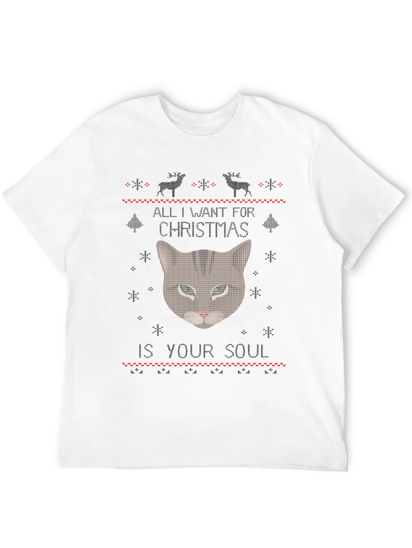Soul Snatching Christmas Cat T-Shirt