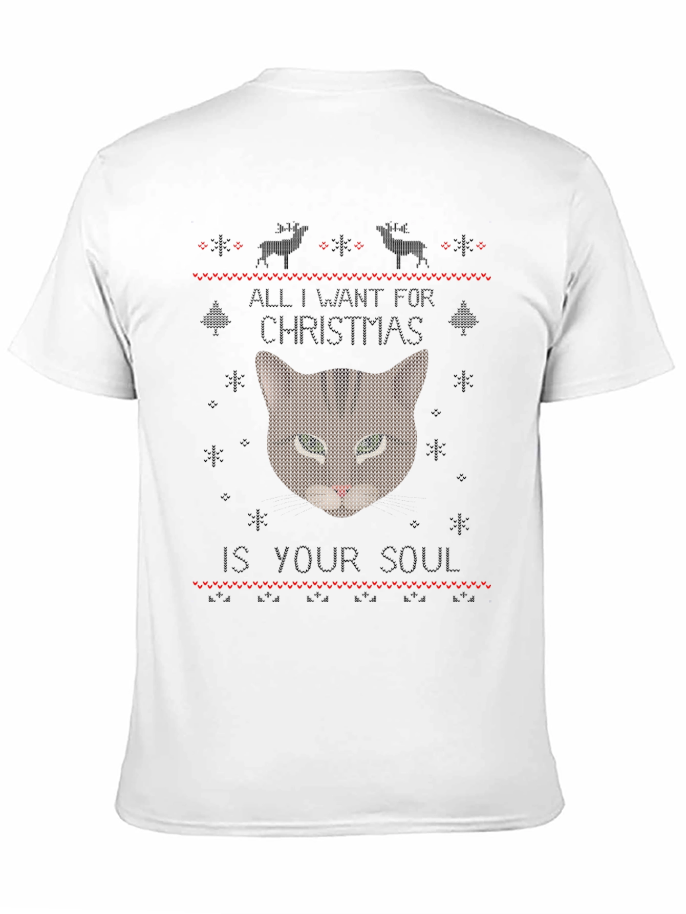 Soul Snatching Christmas Cat T-Shirt