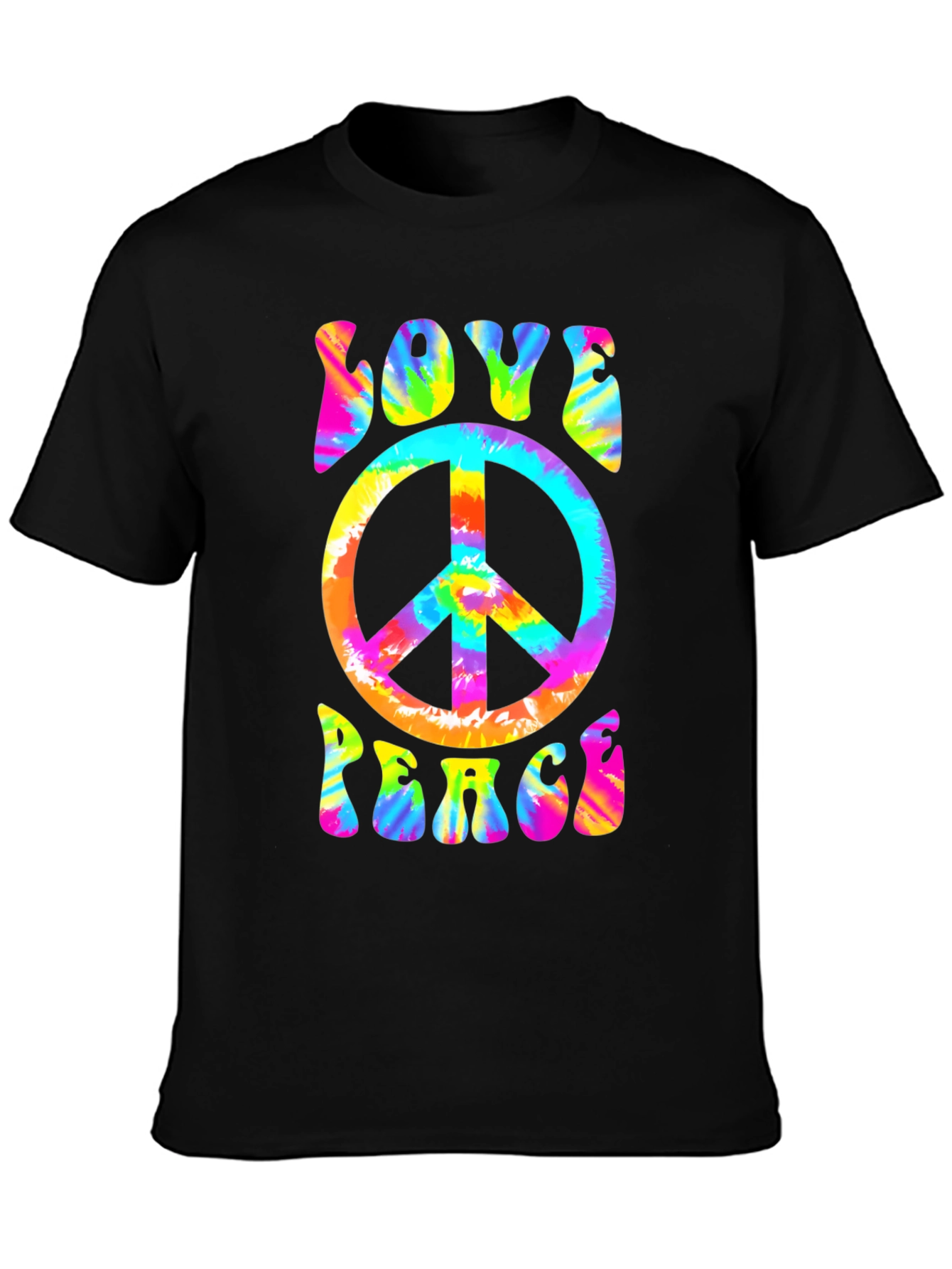 Love & Peace Tie-Dye T-Shirt