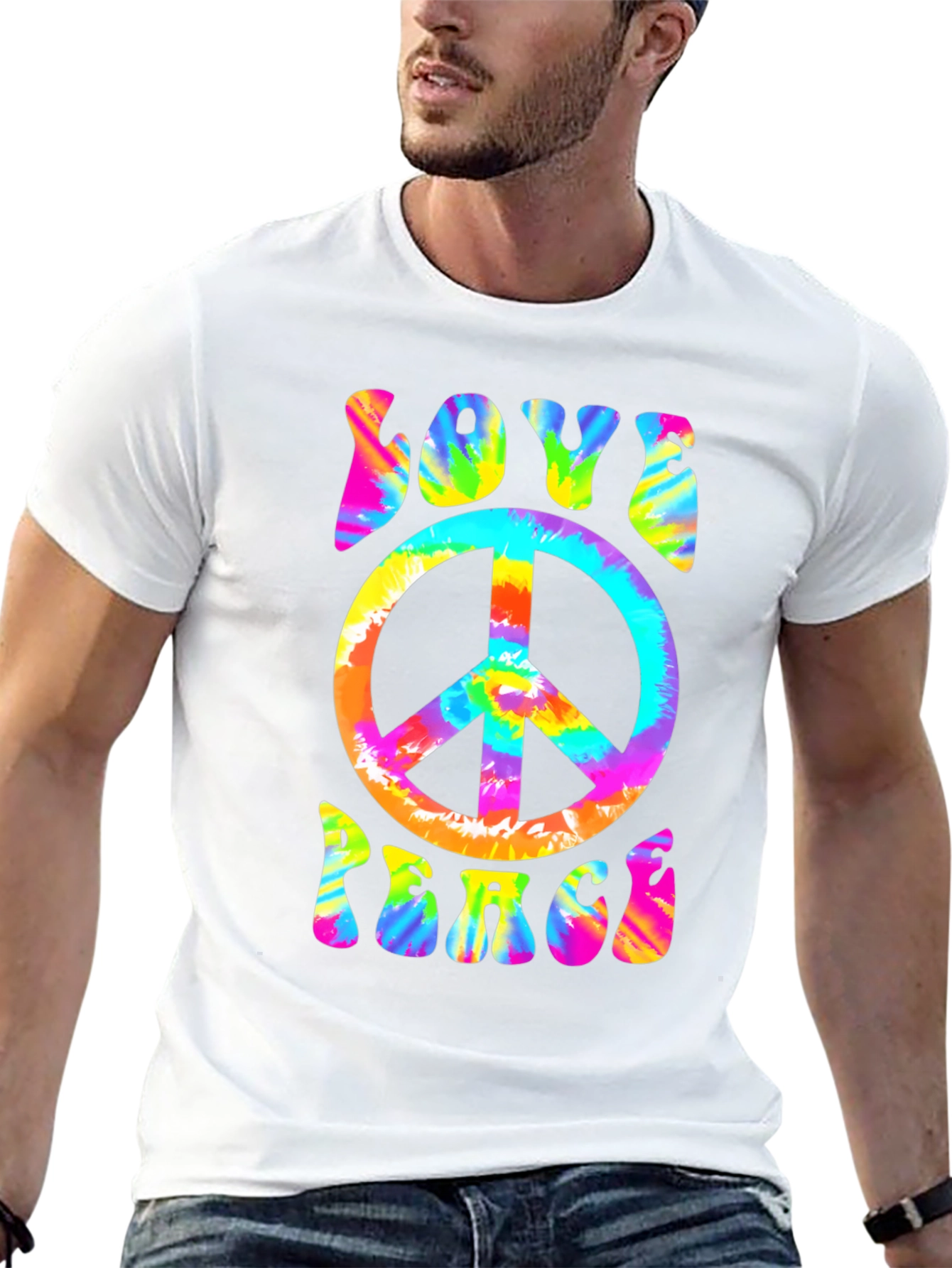 Love & Peace Tie-Dye T-Shirt