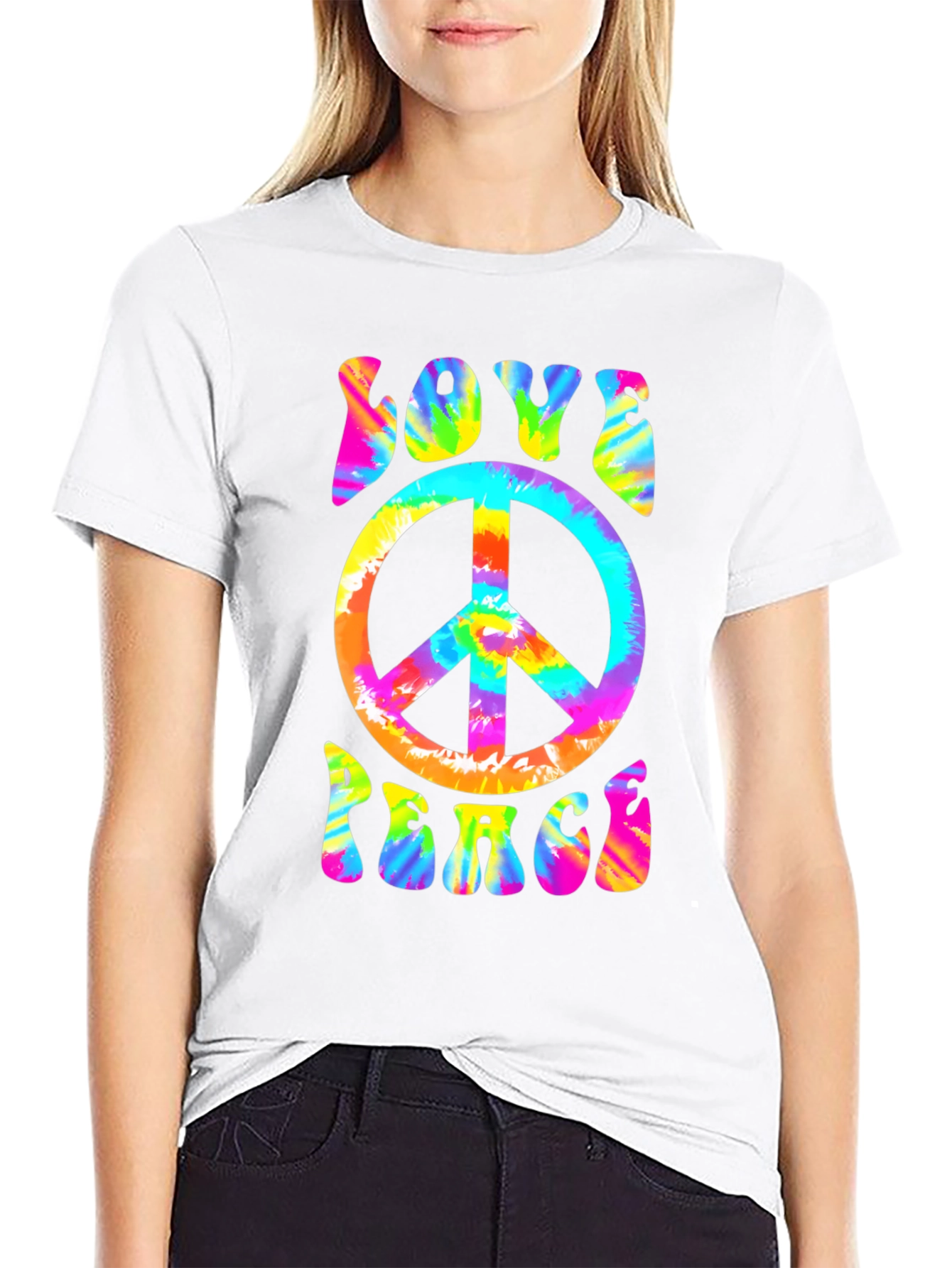 Love & Peace Tie-Dye T-Shirt
