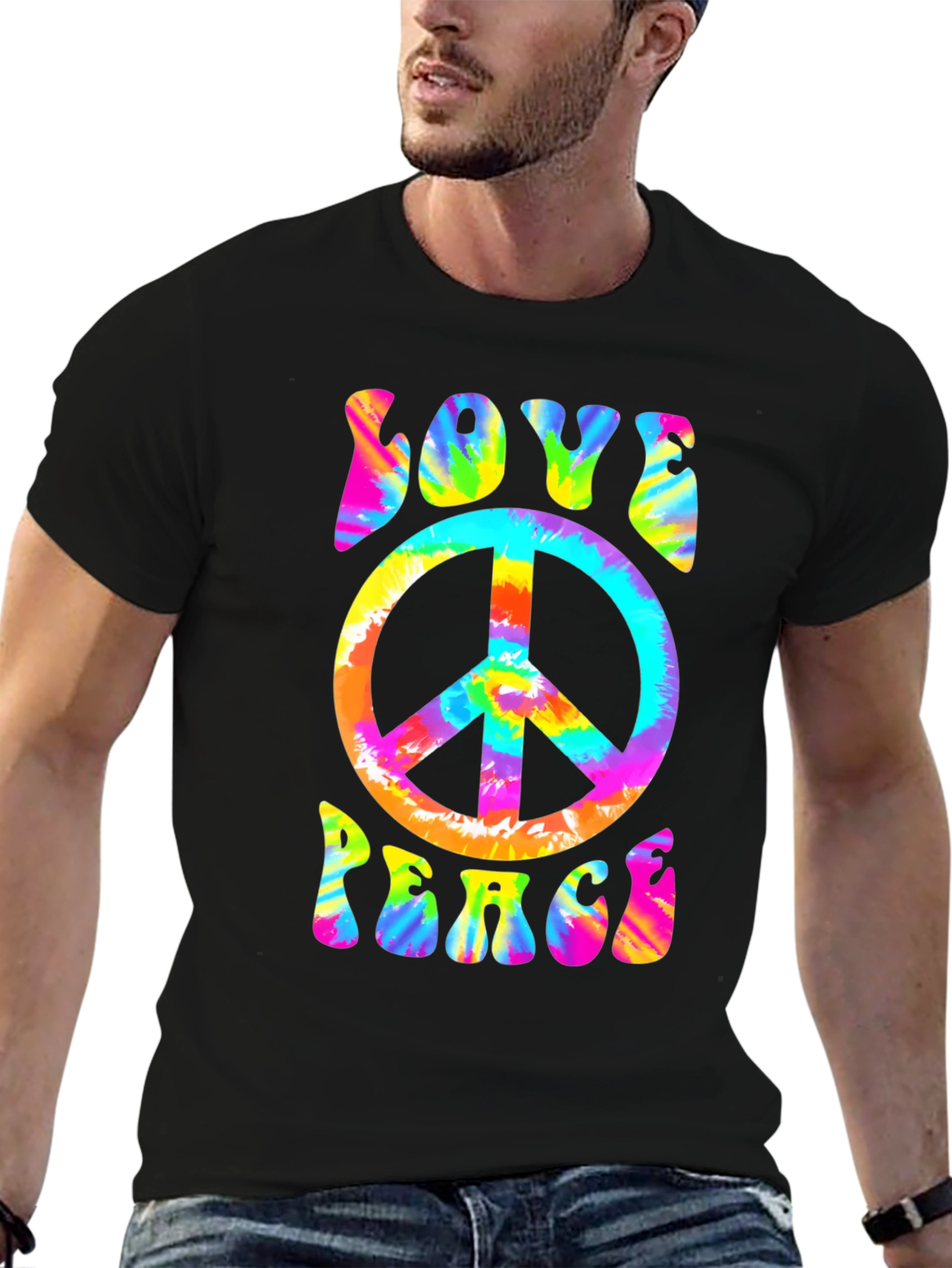 Love & Peace Tie-Dye T-Shirt