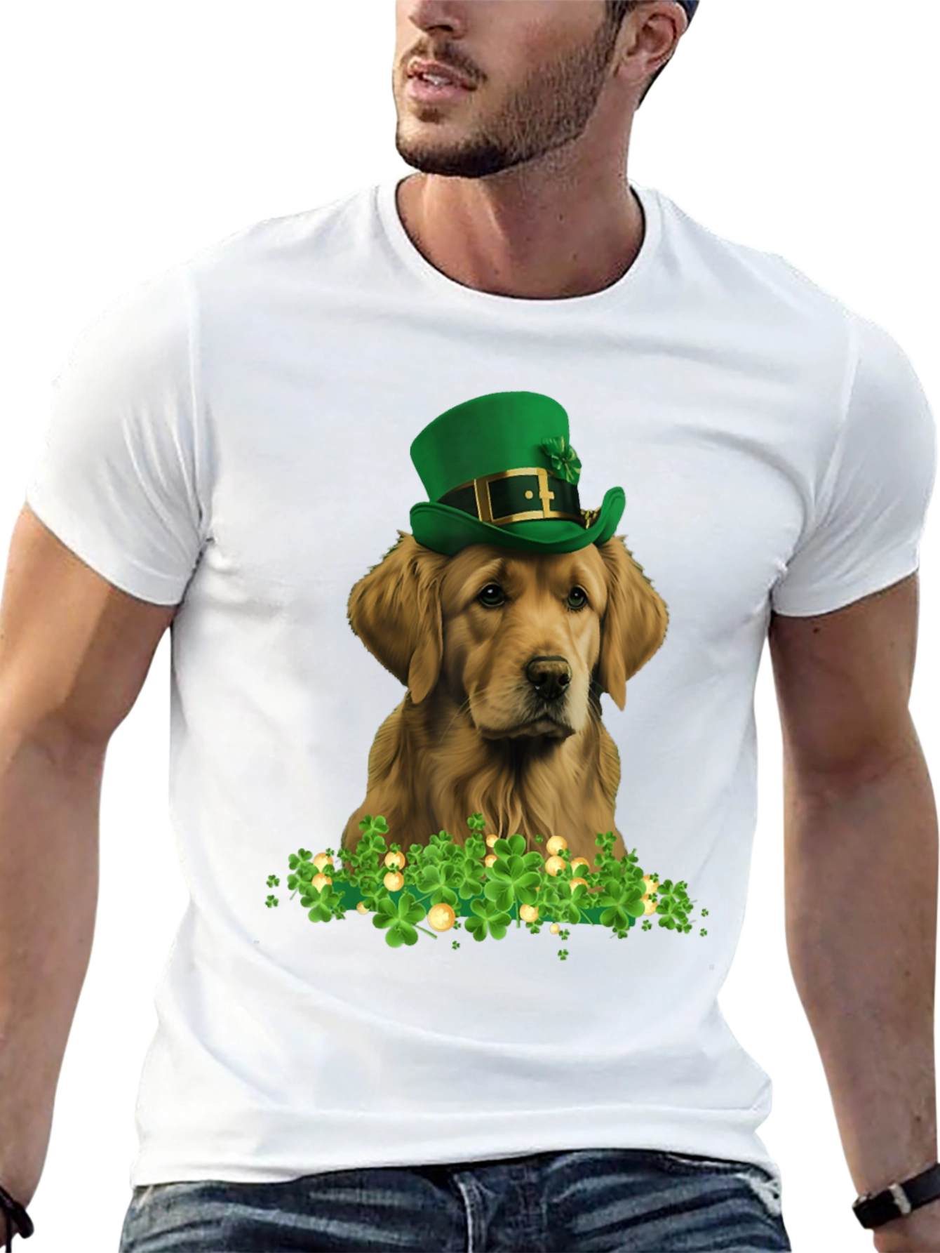 St. Patricks Day Golden Retriever T-Shirt