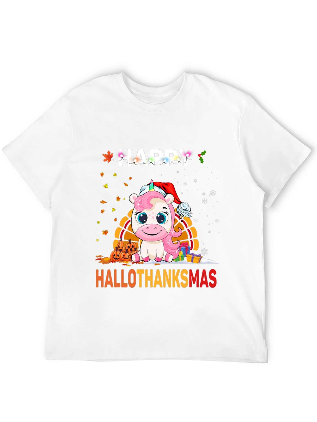 Happy Hallothanksmas Unicorn T-Shirt