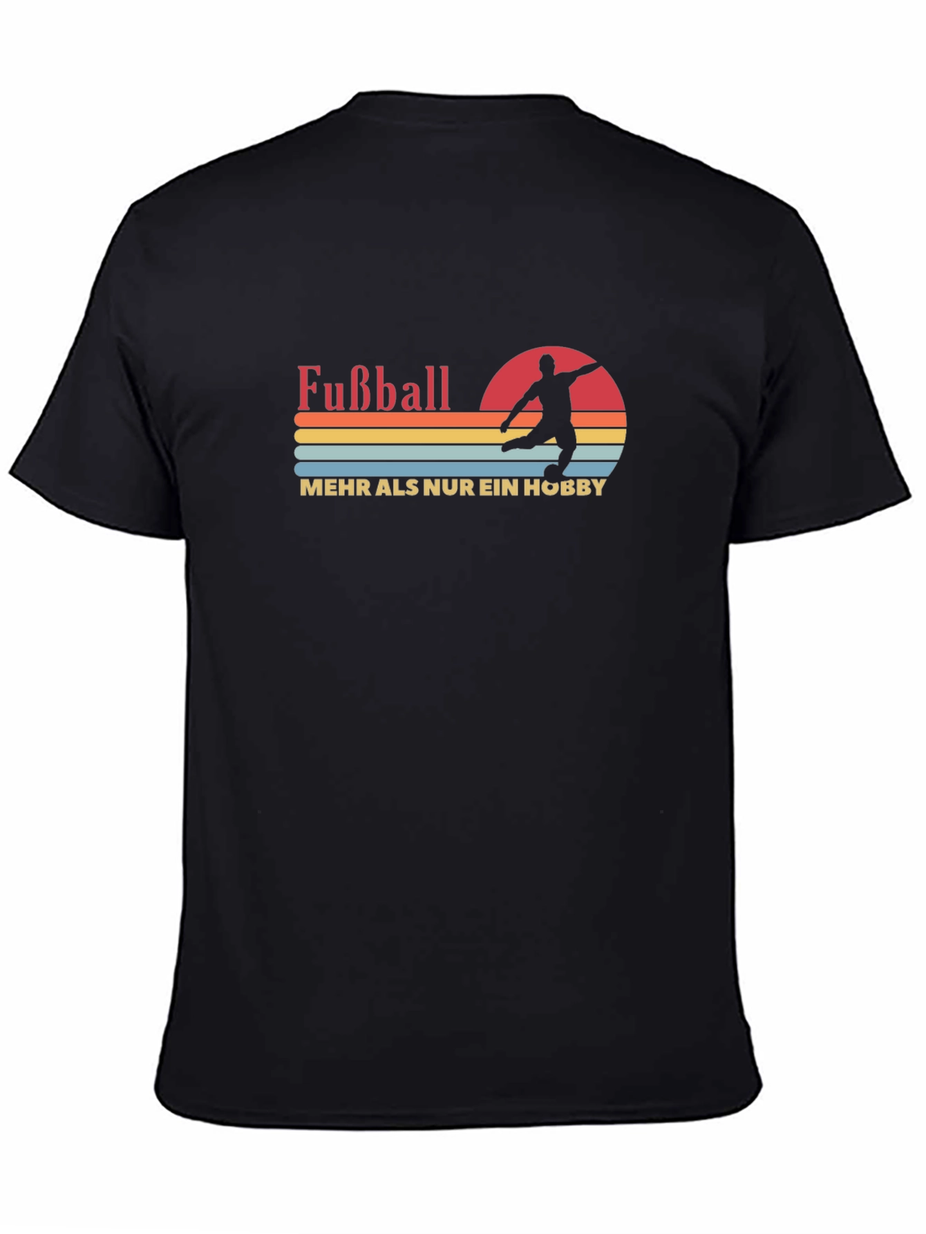 Fußball Hobby Black Graphic T-Shirt