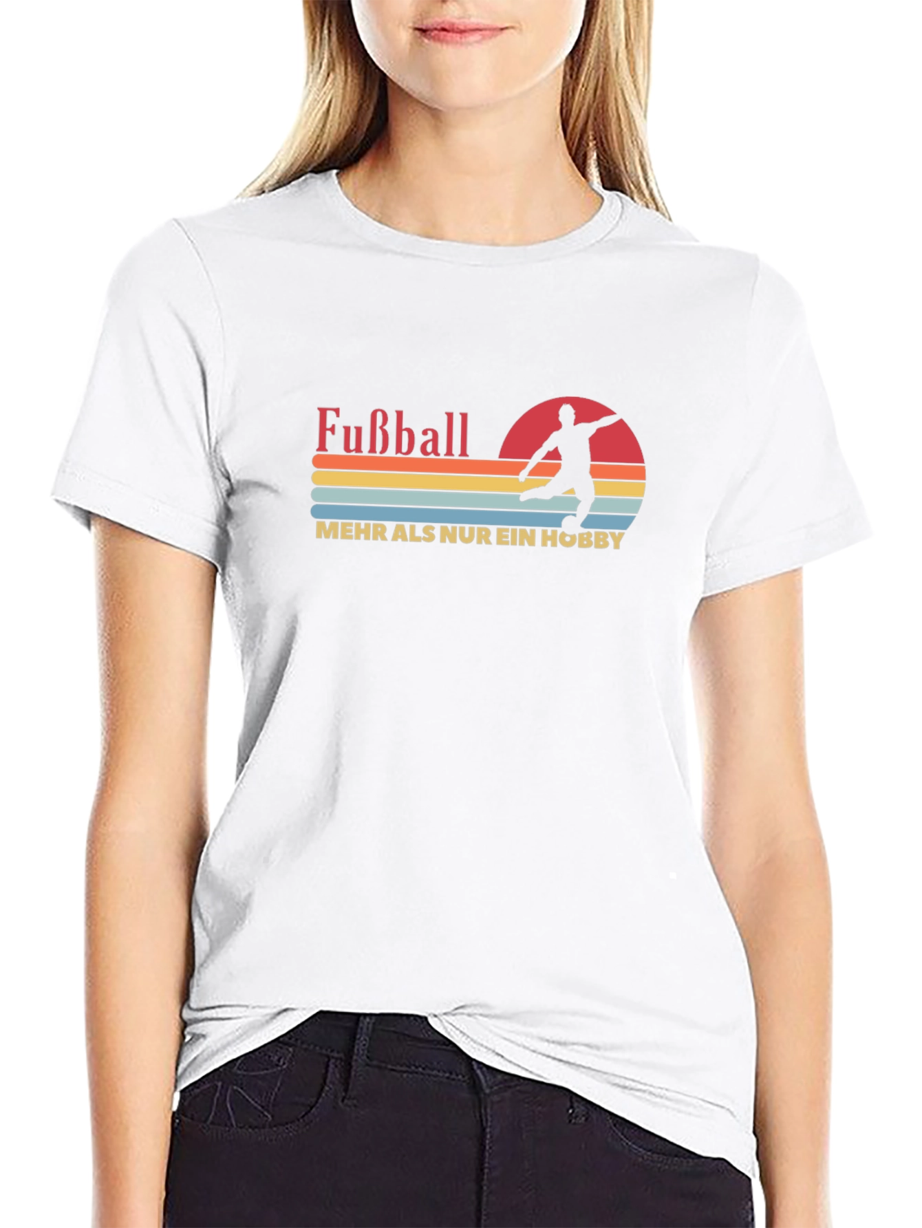 Fußball Hobby Black Graphic T-Shirt
