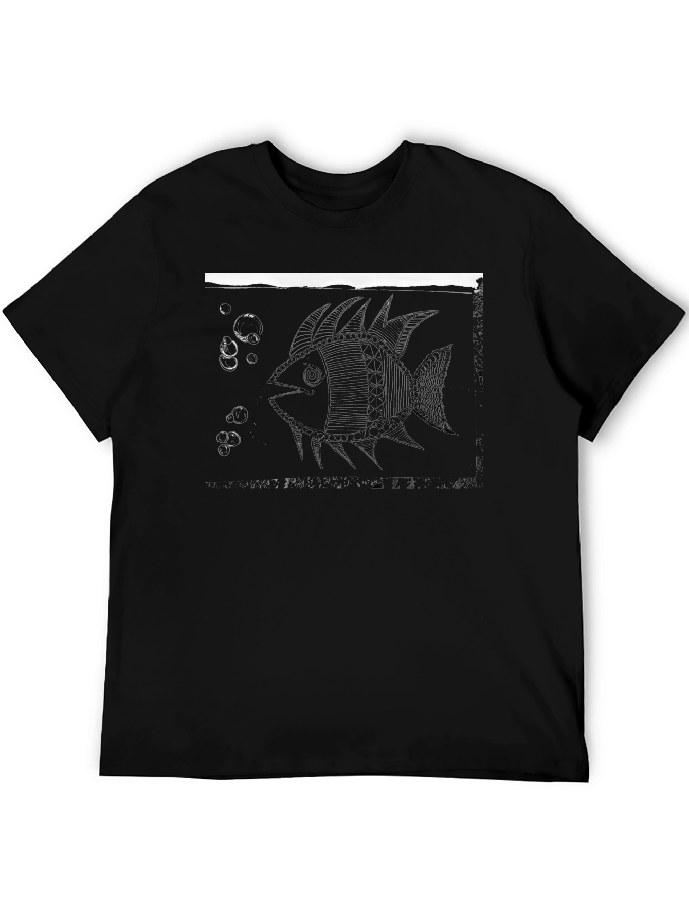 Black Fish Graphic Tee - Mens Style
