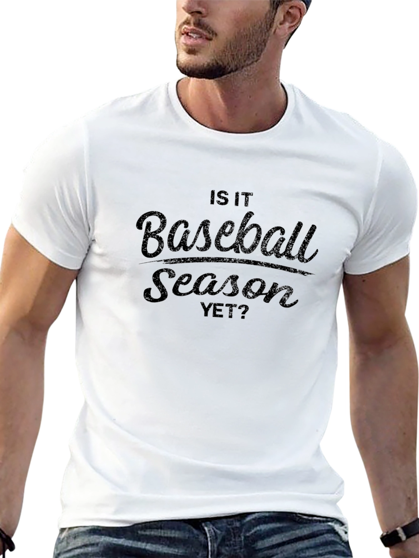 Is It Baseball Season Yet? Black T-Shirt