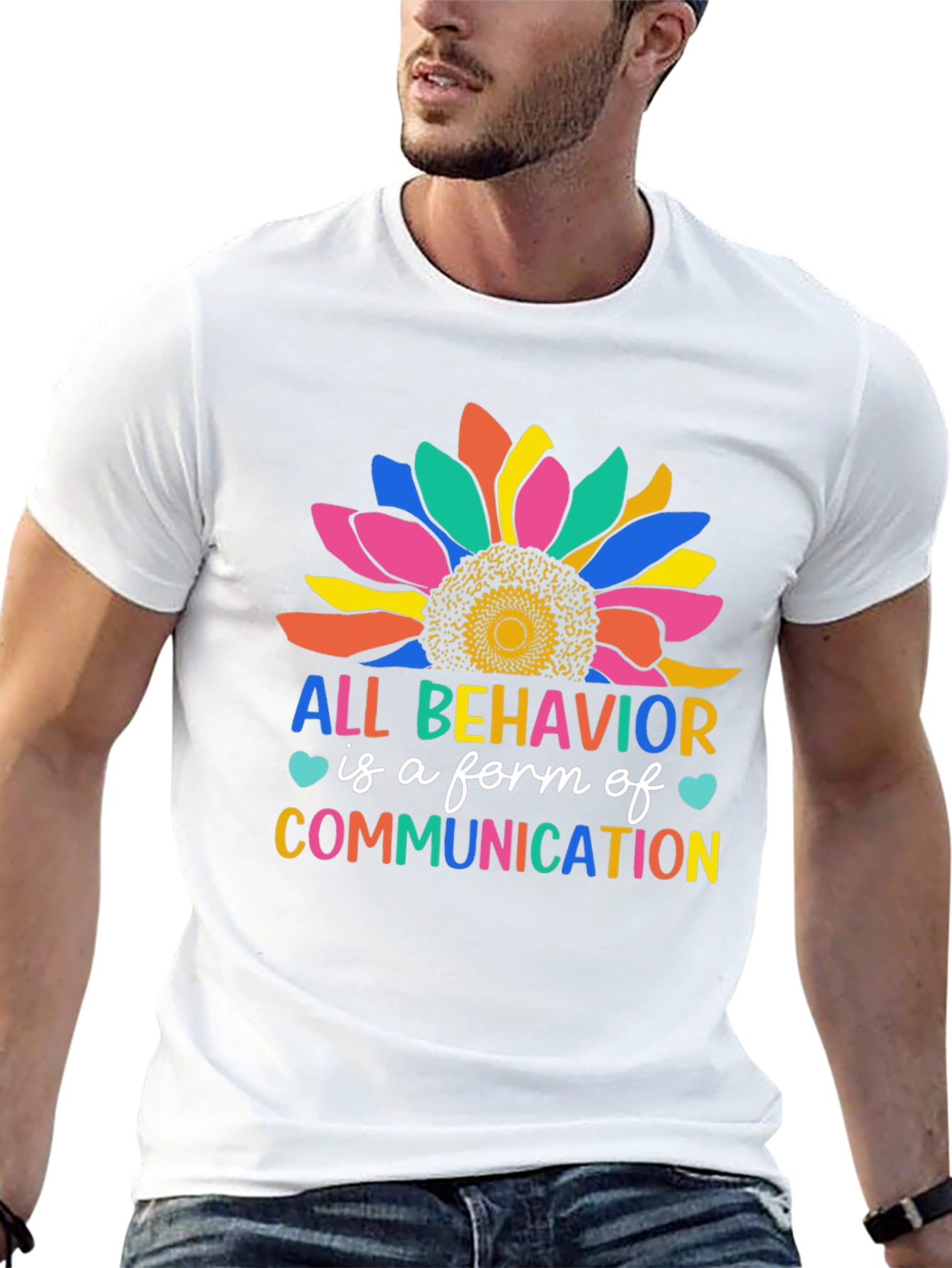 All Behavior is Communication Sunflower Tee