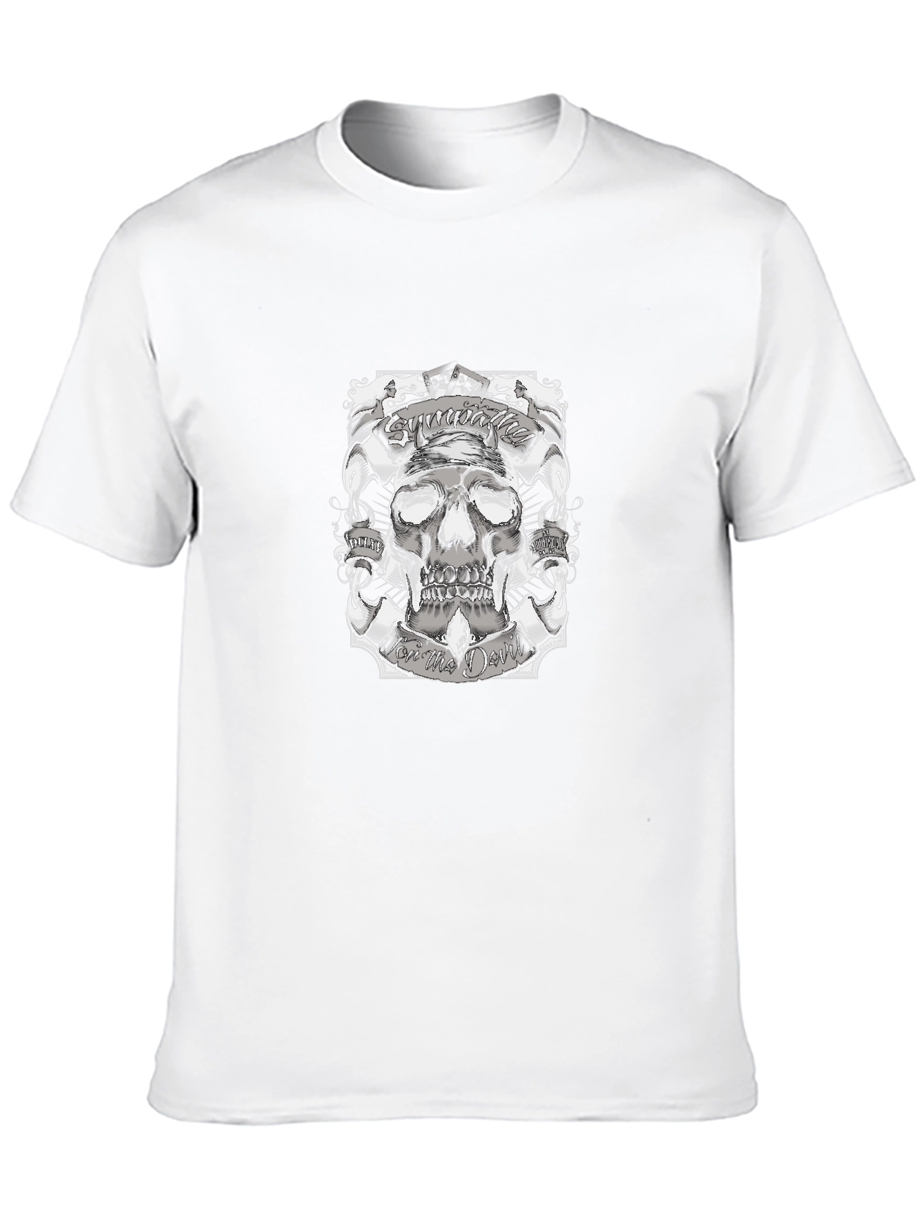 Skull Graphic Print Black T-Shirt