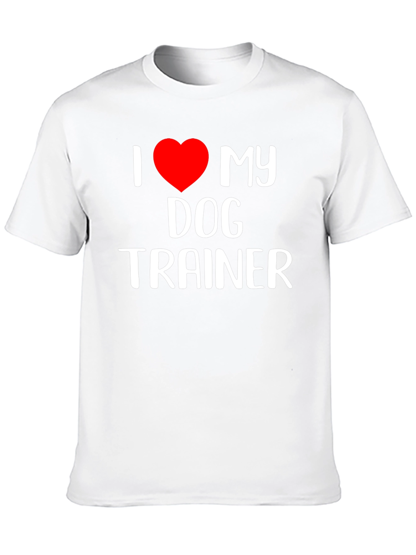 I Love My Dog Trainer Black T-Shirt