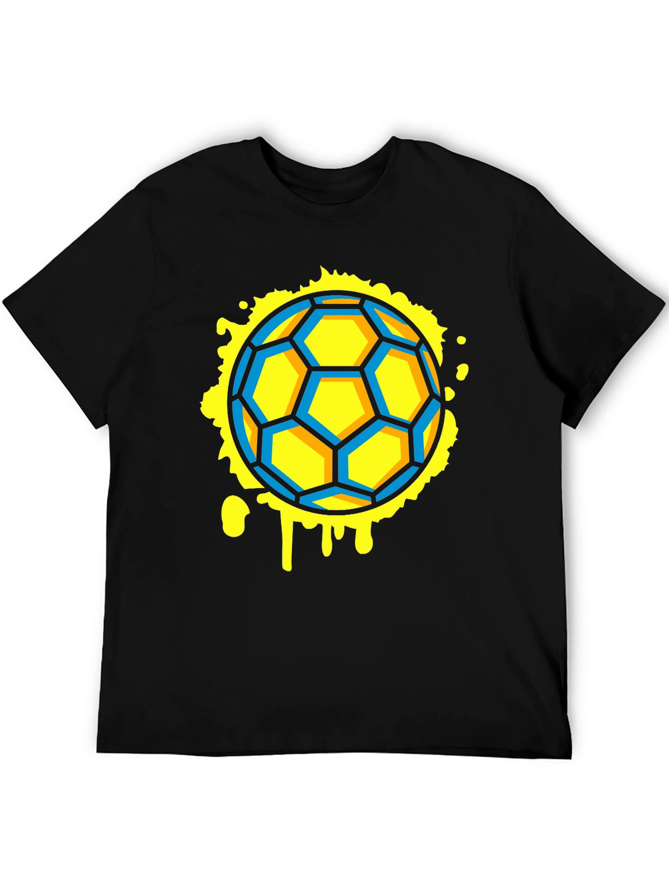 Soccer Ball Graphic Black Tee