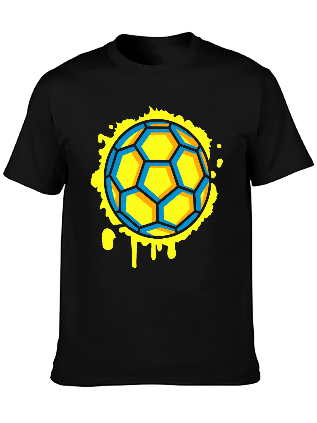 Soccer Ball Graphic Black Tee