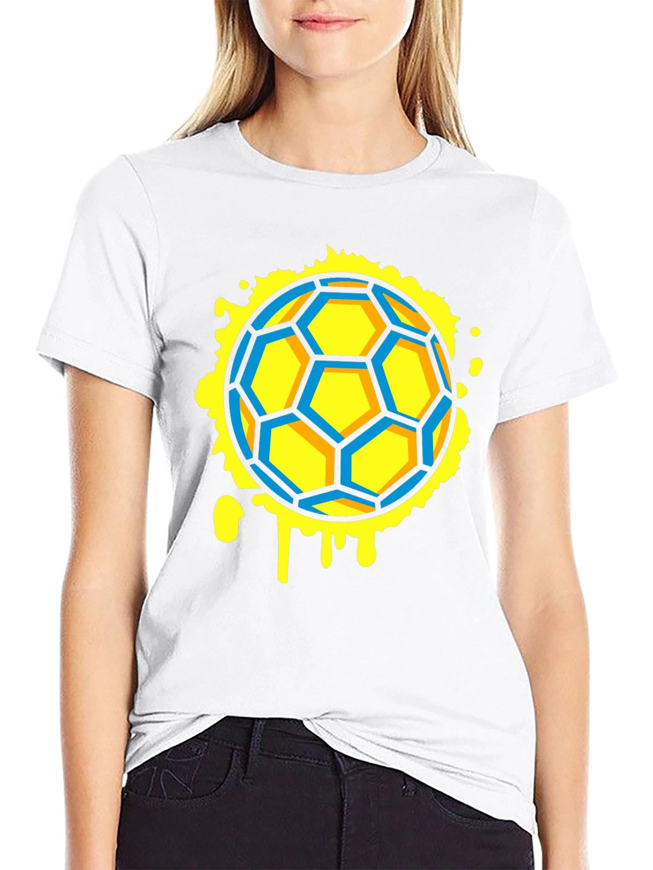 Soccer Ball Graphic Black Tee