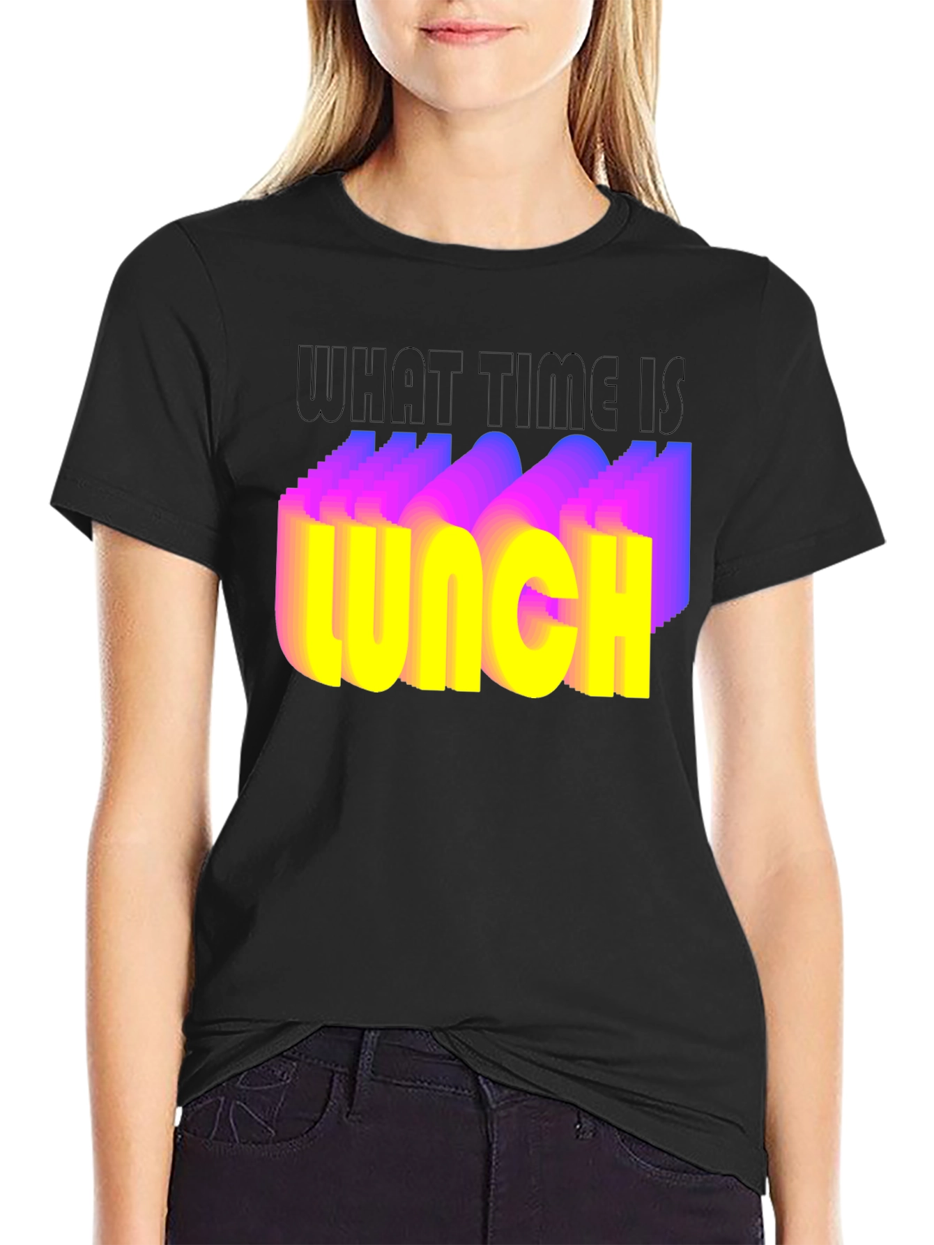 What Time Is Lunch T-Shirt - Funny Foodie Tee